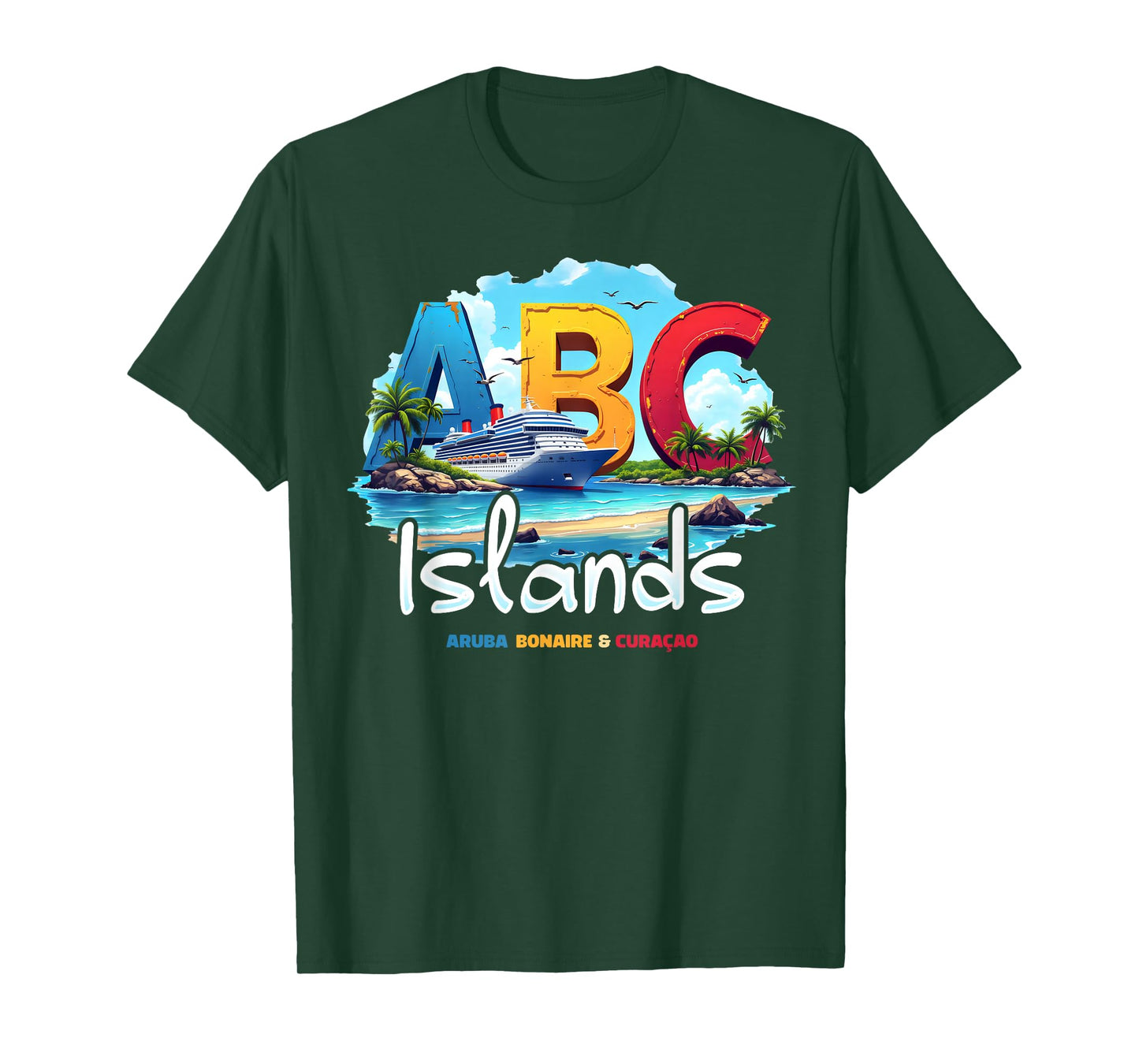 ABC Islands Aruba Bonaire Curacao Cruise Vacation Caribbean T-Shirt