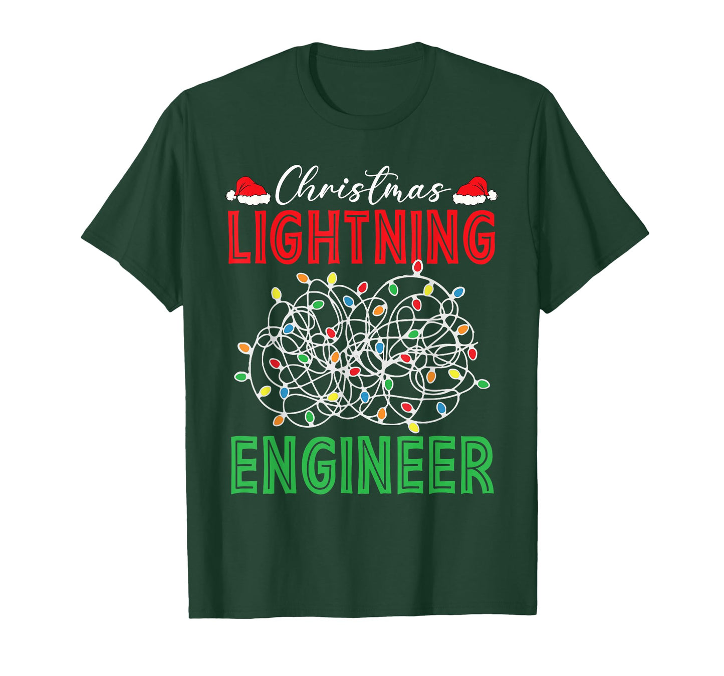 Christmas Lighting Engineer Light Show Led Festive Holiday T-Shirt