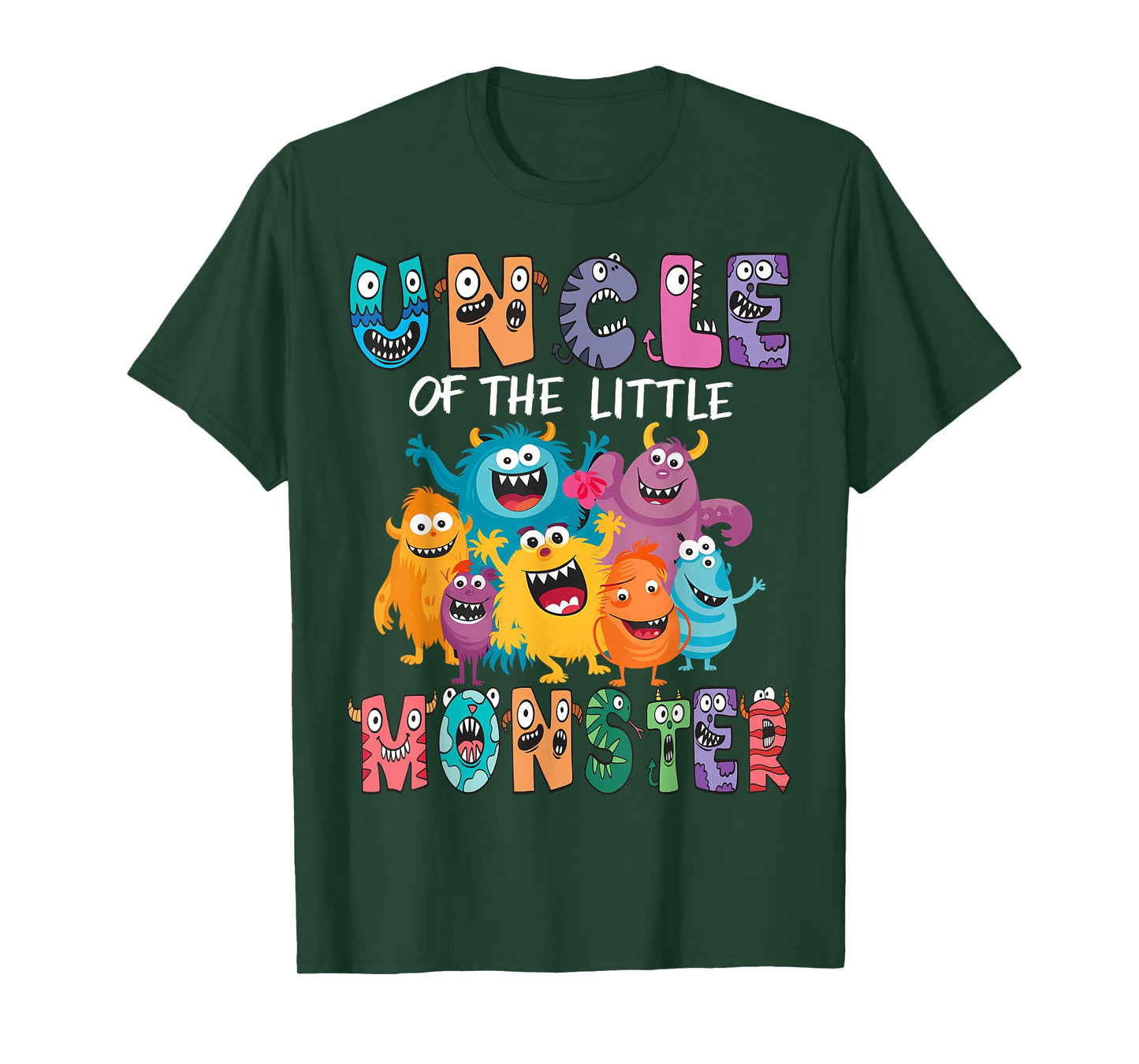 Uncle Of The Little Monster Kids 1St Birthday Party T-Shirt
