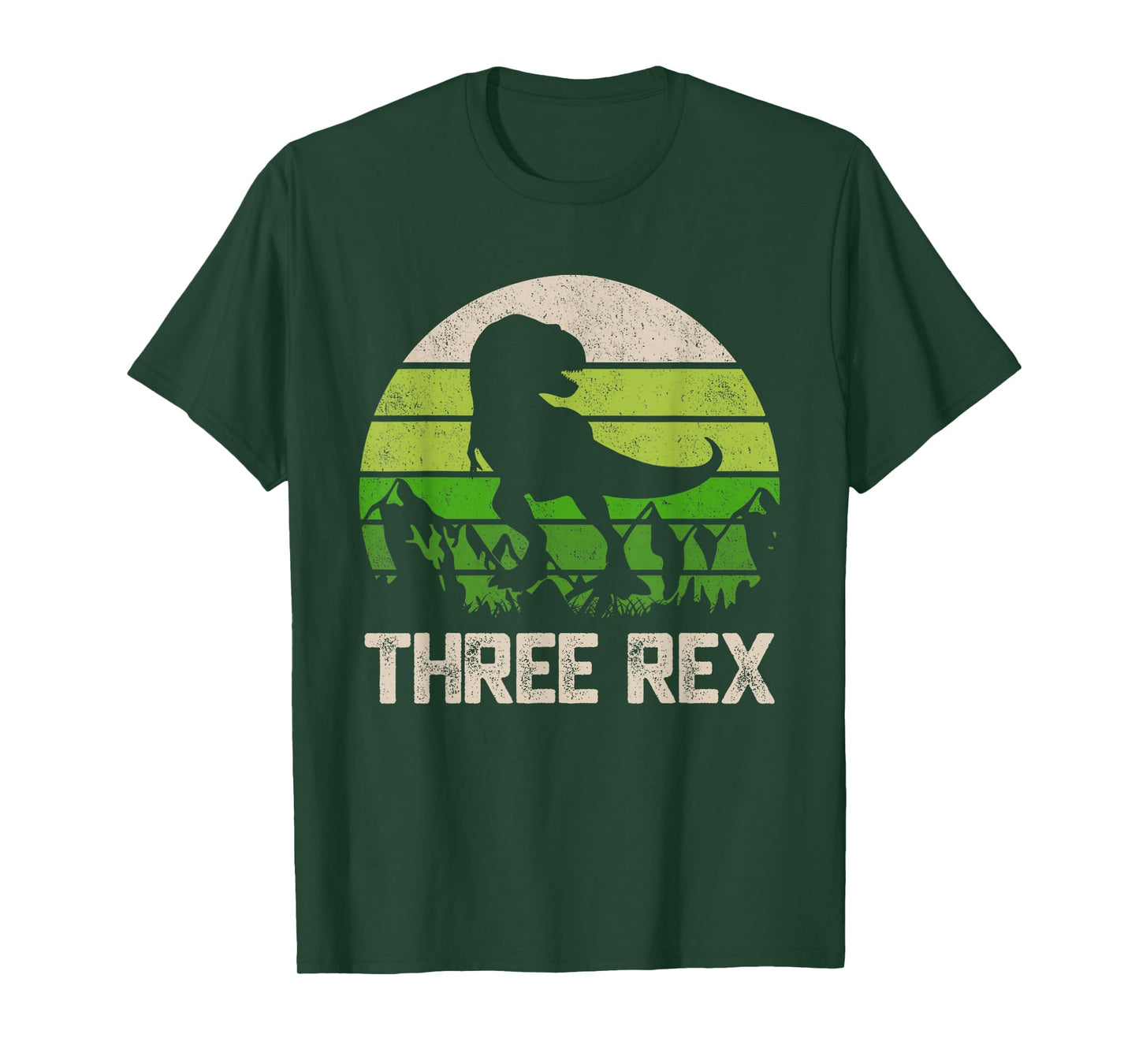 3 Year Old Shirt 3rd Birthday Three Rex Kids T-Shirt