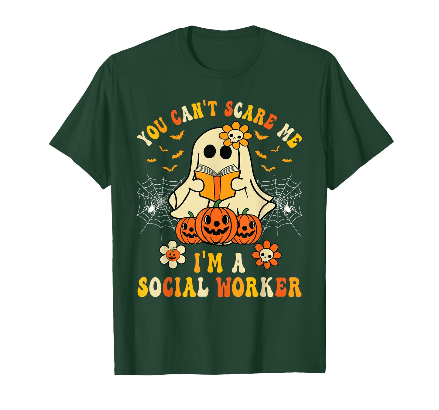 You Can't Scare Me I'm a School Social Worker Halloween T-Shirt