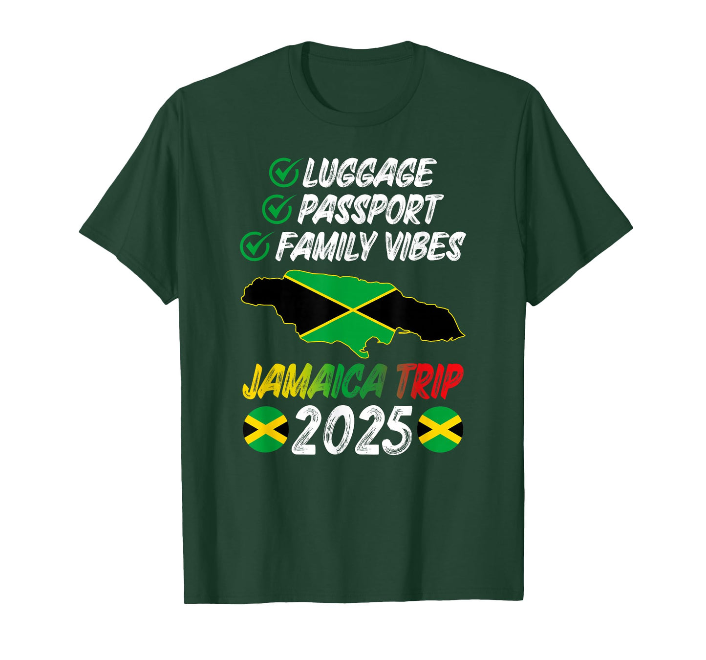 Family Vibes Jamaica Family Trip 2025 Jamaica Vacation T-Shirt