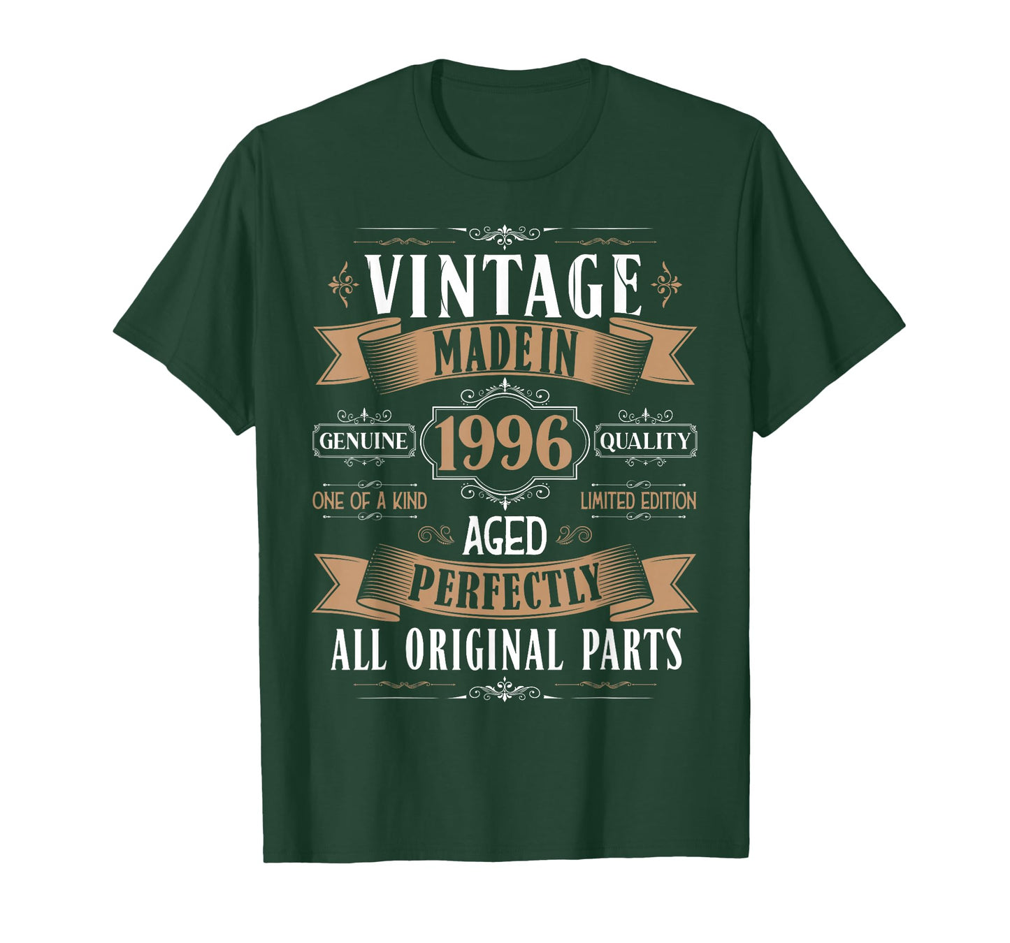 Vintage 29th Birthday Men Born 1996 29 Years Old Bday Men T-Shirt