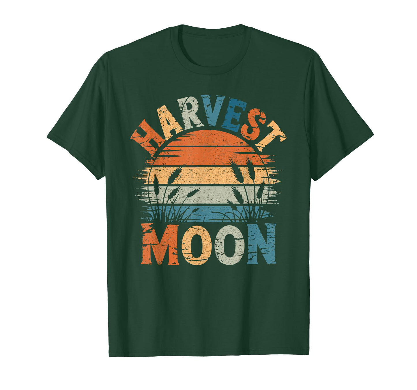 Vintage Harvest Moon s, Mens Womens Autumn Fall T-Shirt