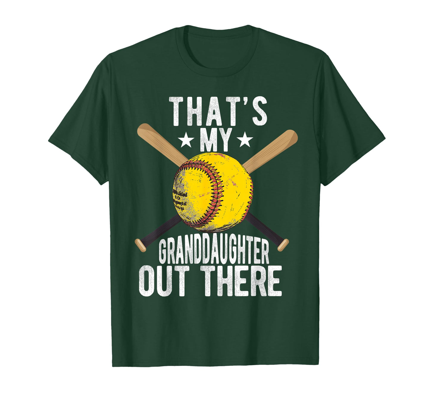 That's My Granddaughter Out There Softball Grandpa Grandma T-Shirt