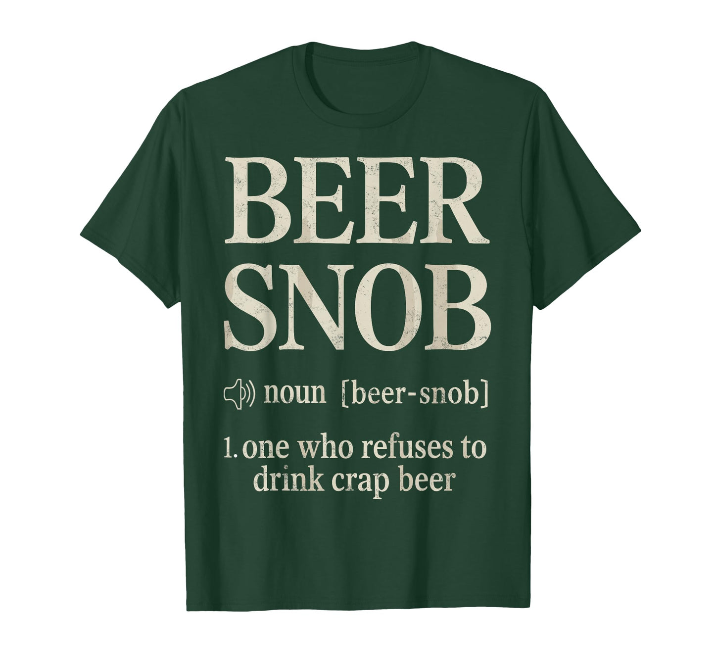 Funny Beer Snob Definition Beer Lover Humor Drinking Party T-Shirt
