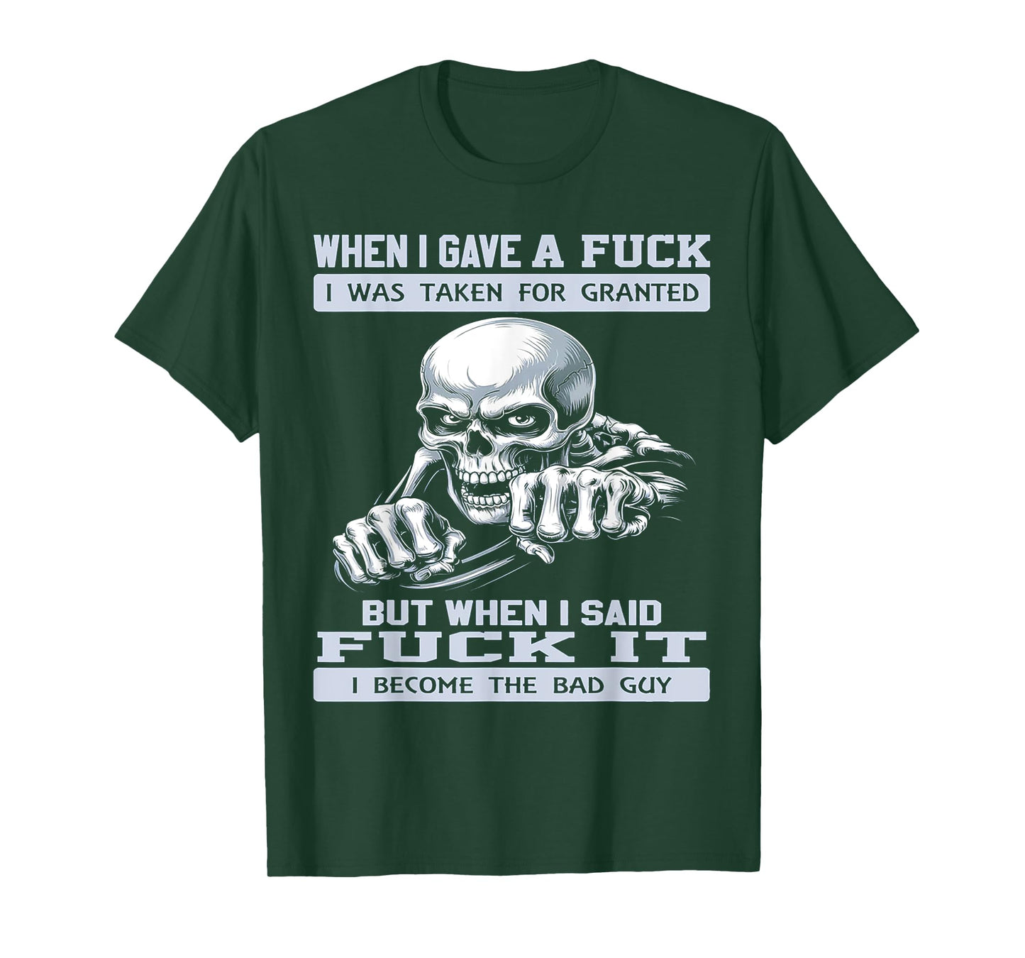 When I Gave A Fuck I was Taken for Granted But When I Said F T-Shirt