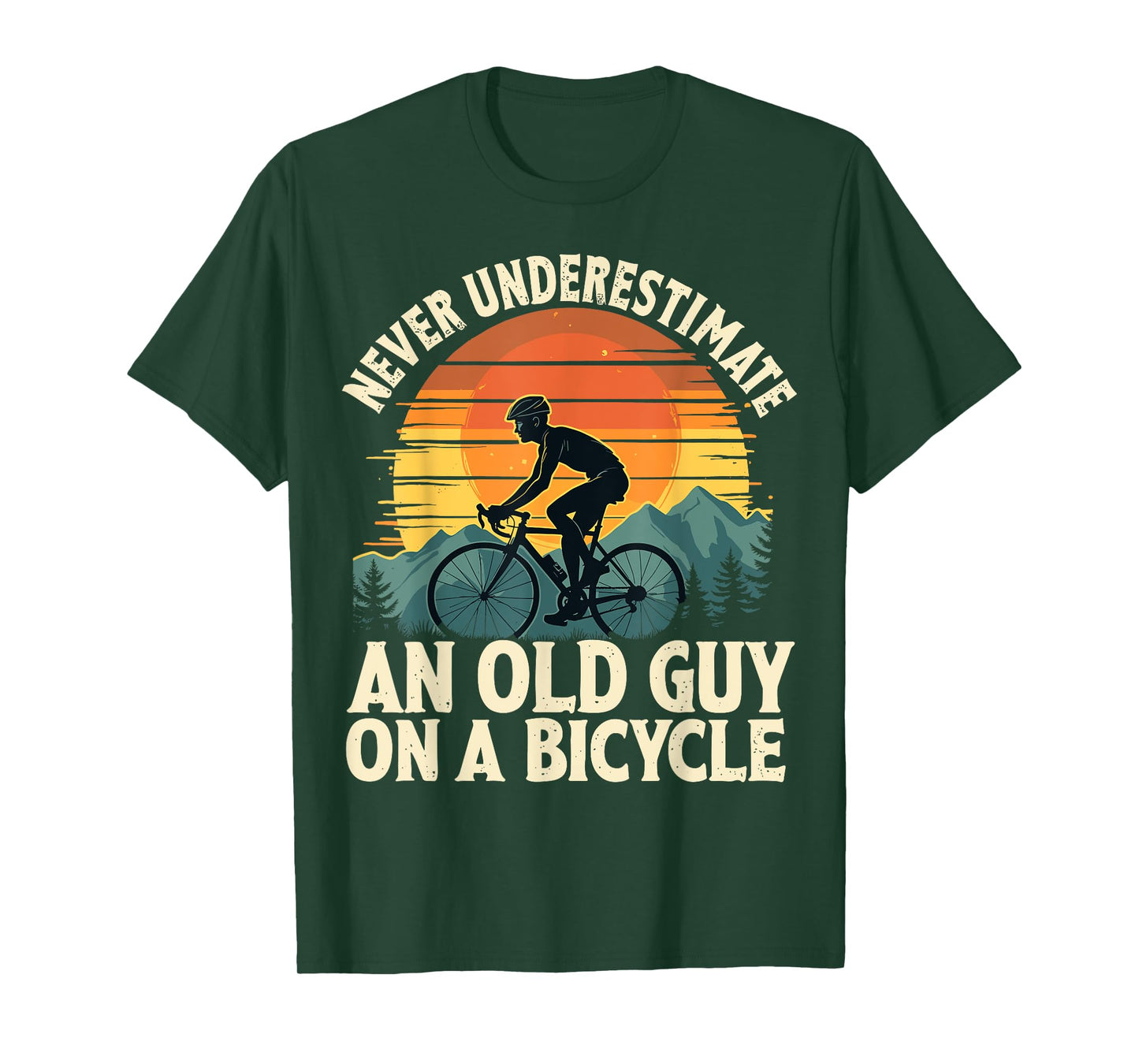 Cycling Grandpa Bicycle Riding Cycle Racing T-Shirt