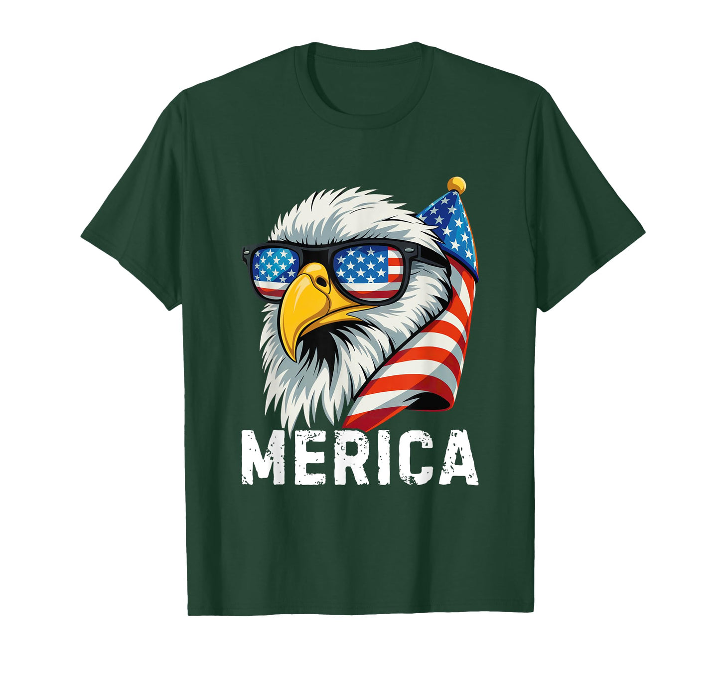 American Flag Bald Eagle Patriotic Eagle 4th of July Merica T-Shirt