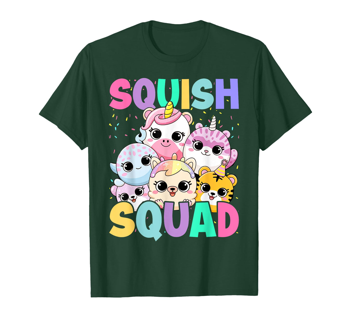 Squish Squad Birthday For Girls Kids Toddlers T-Shirt