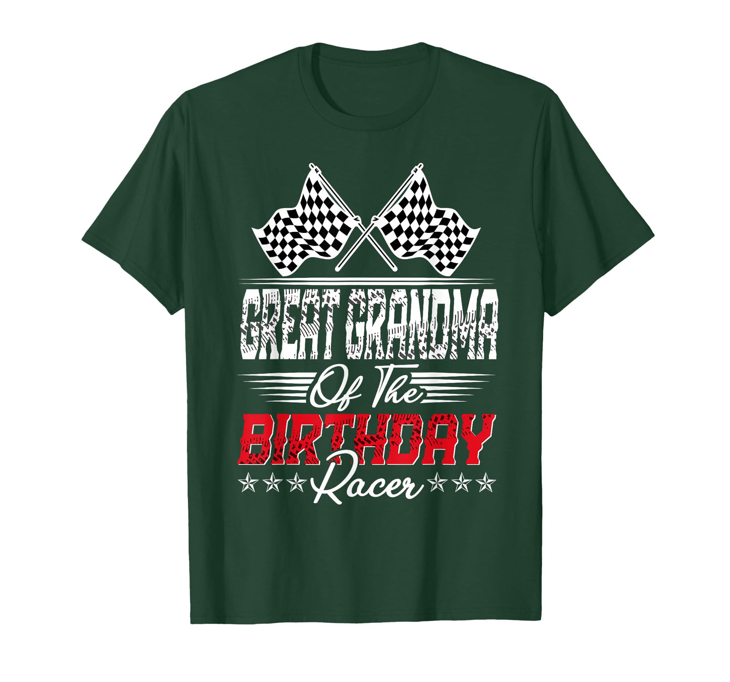 Race Car Great Grandma Of The Birthday Racer Racing Family T-Shirt