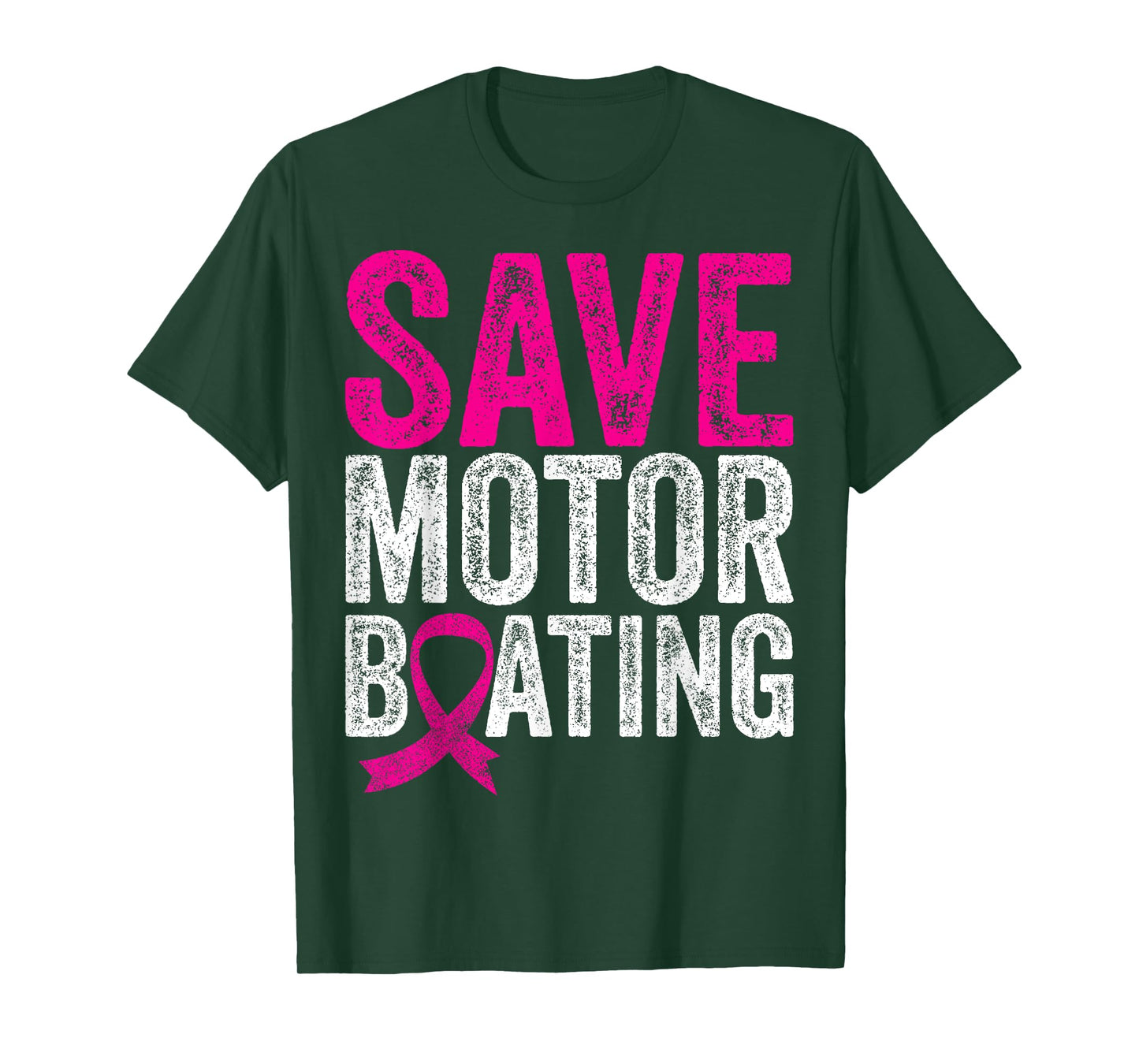 Save Motorboating Funny Breast Cancer Awareness T-Shirt