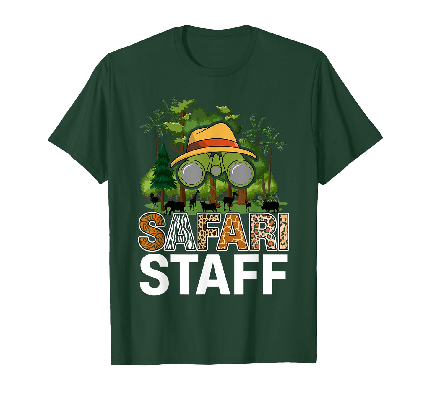 Safari Staff Art For Men Women Zookeeper Costume Zoo Jungle T-Shirt