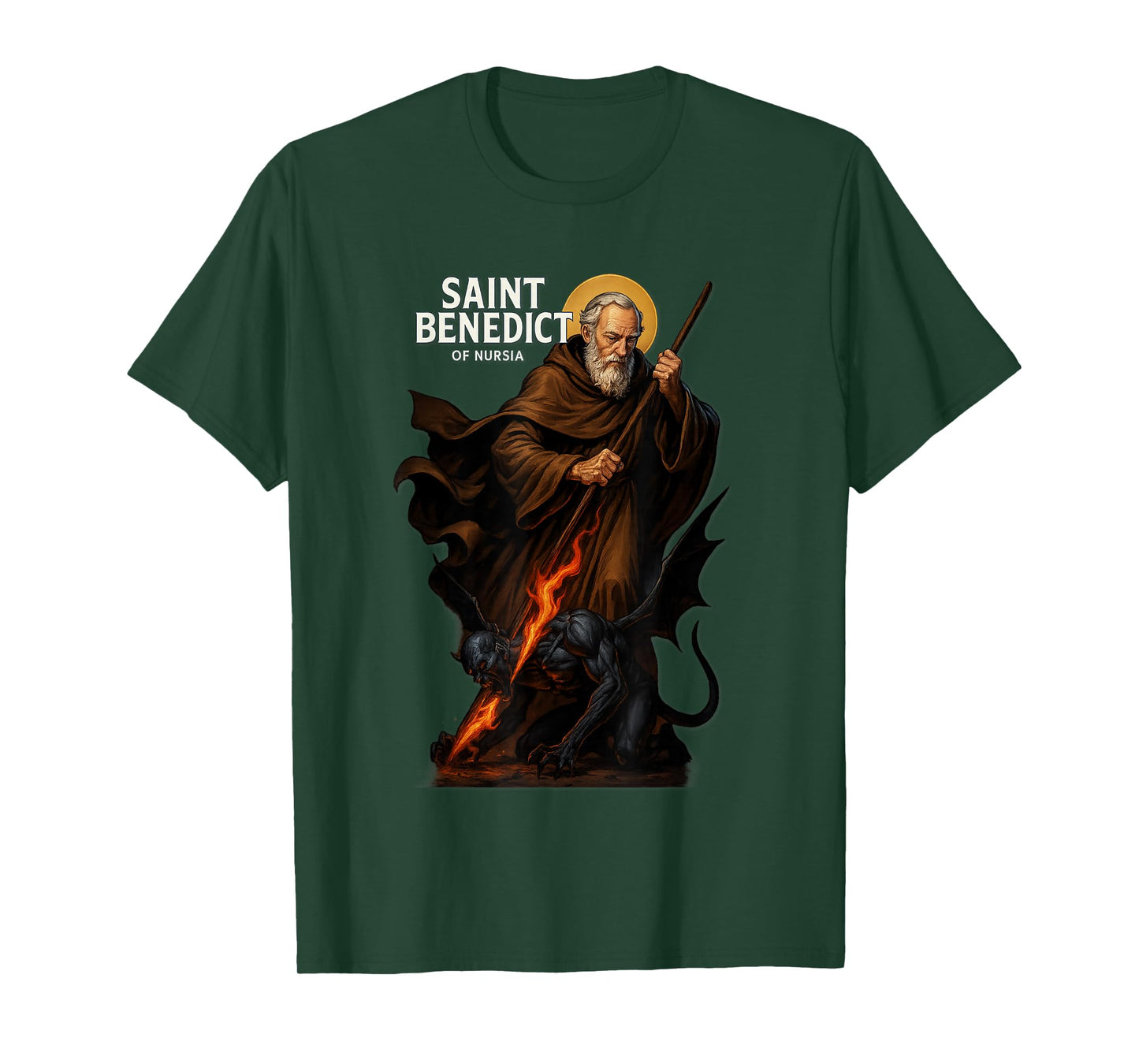 Catholic Saint Benedict Medal T-Shirt