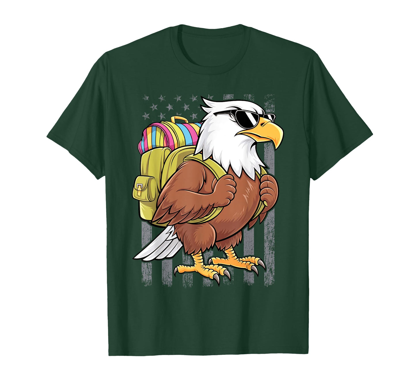 Funny Eagle First Day of School Teacher Back to School Eagle T-Shirt
