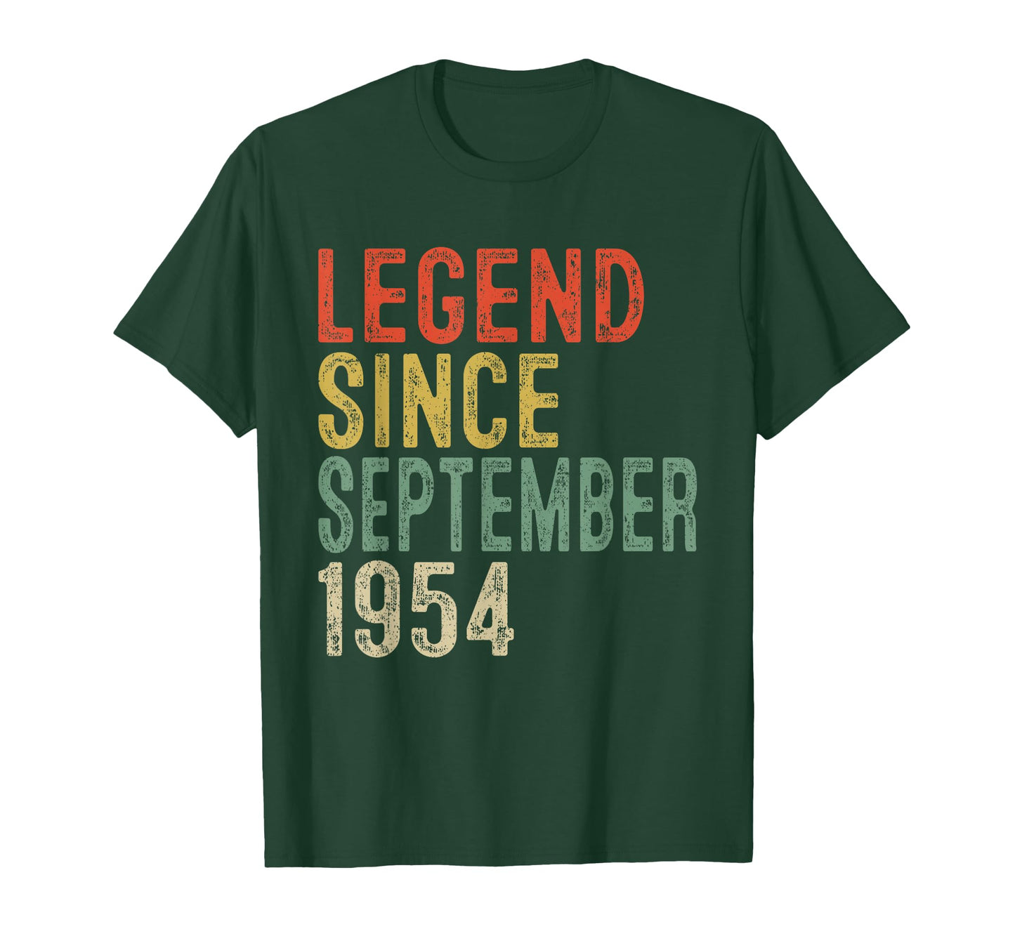 Legend Since September 1954 71st Birthday Gifts 71 Year Old T-Shirt