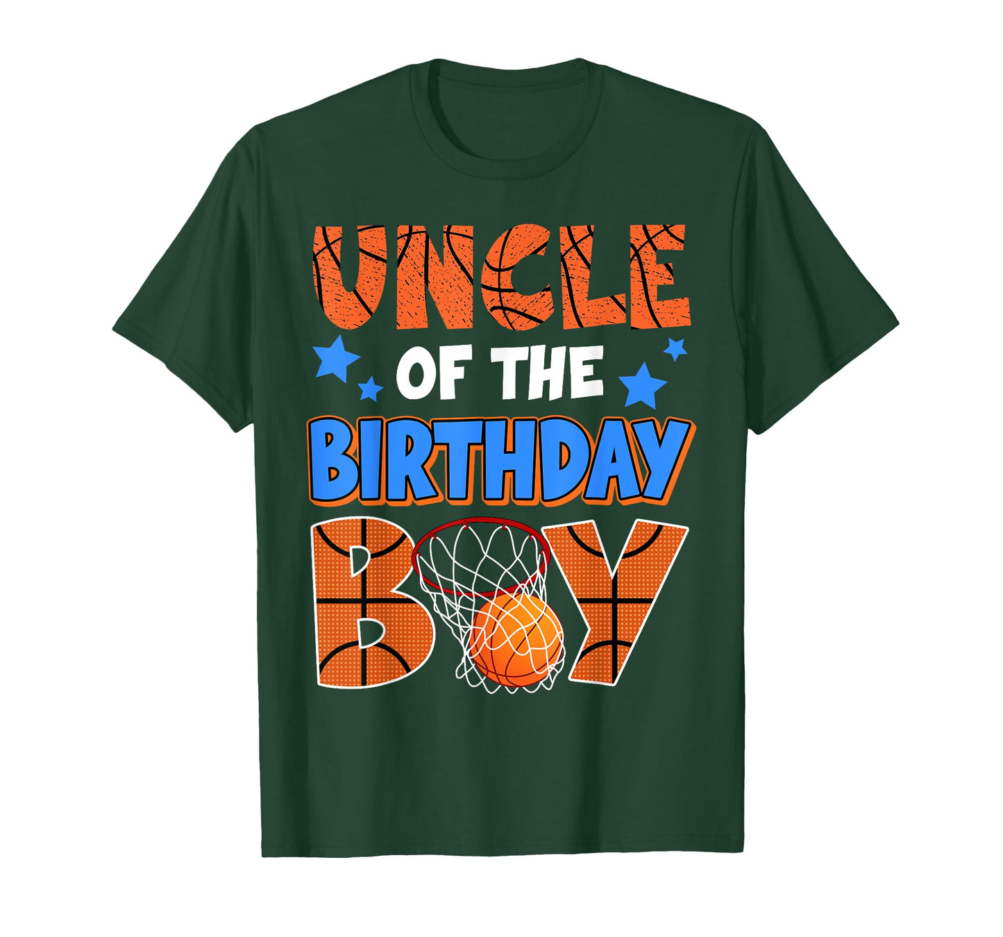 Basketball Uncle Of The Birthday Boy Family Matching T-Shirt