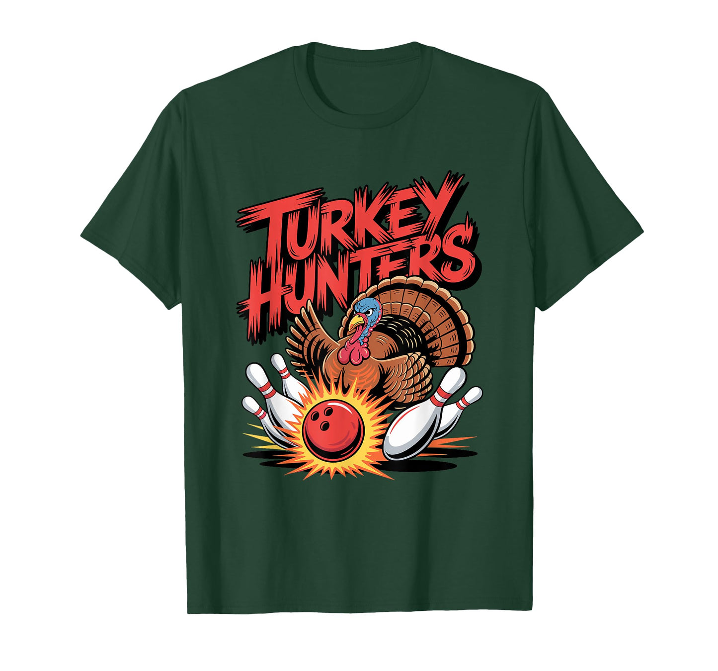 Turkey Hunters Mens Bowling T-Shirt