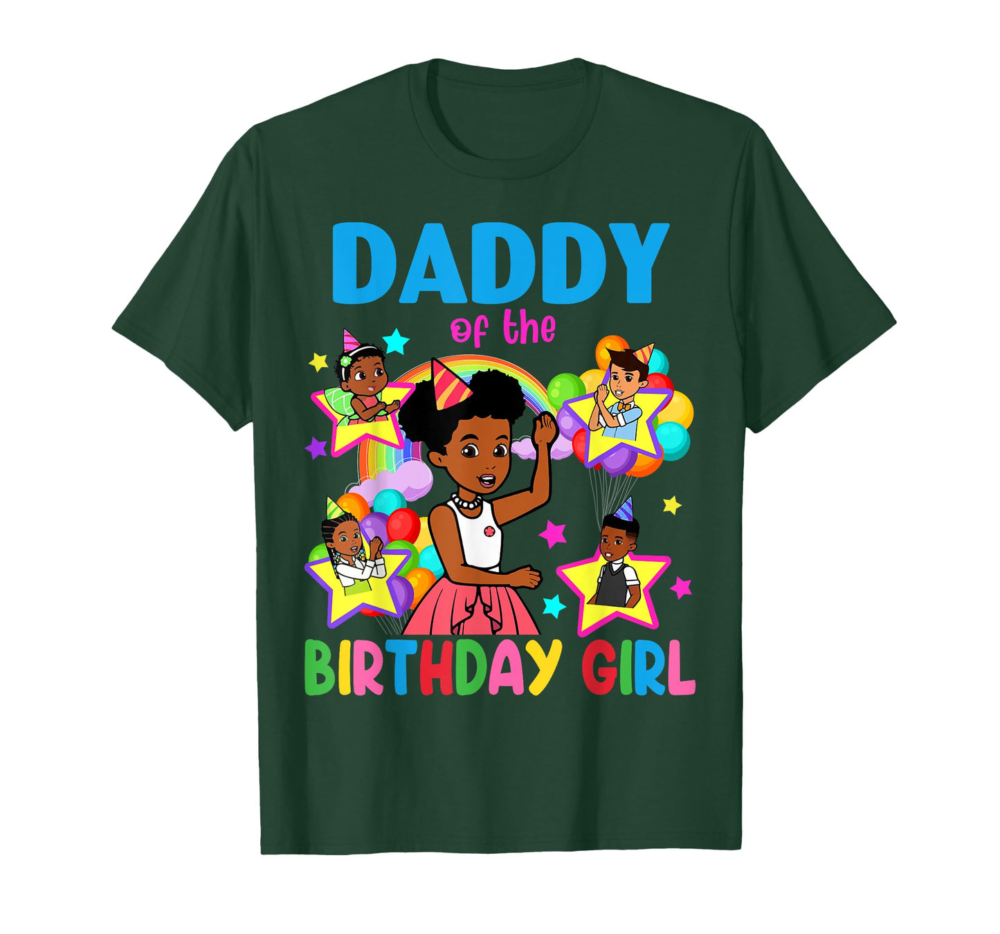 Daddy Of Birthday Girl Gracie Birthday Dolls Girl Party T-Shirt
