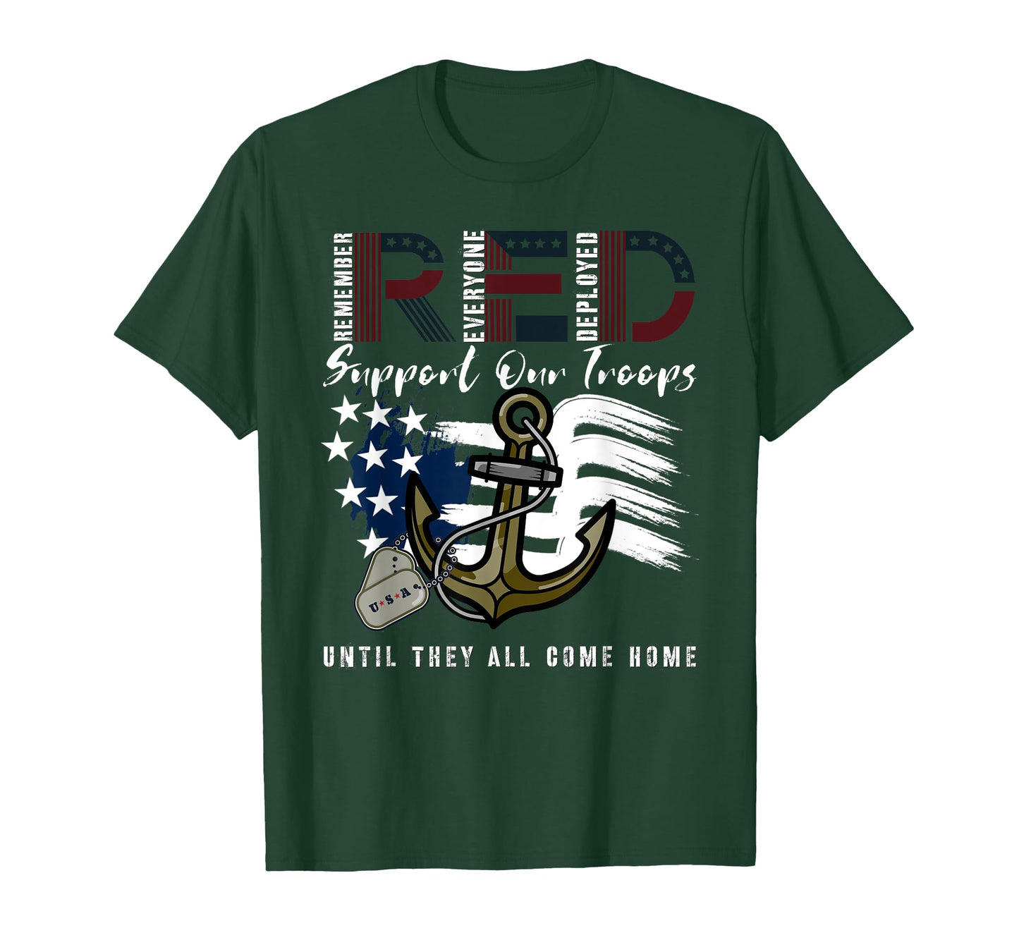 RED Friday Deployment Gifts For Women Men Kids Wife Husband T-Shirt
