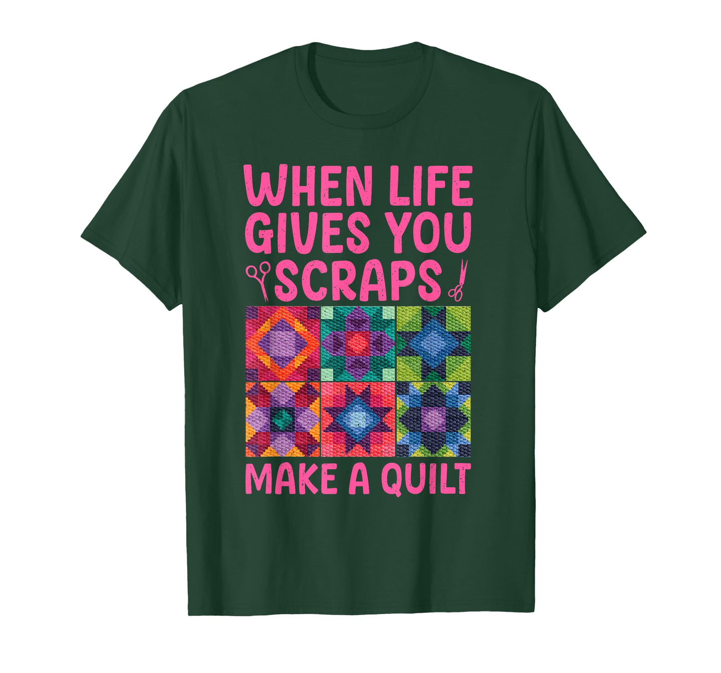 Quilting Design For Women Grandma Quilt Lover Sewing Quilter T-Shirt