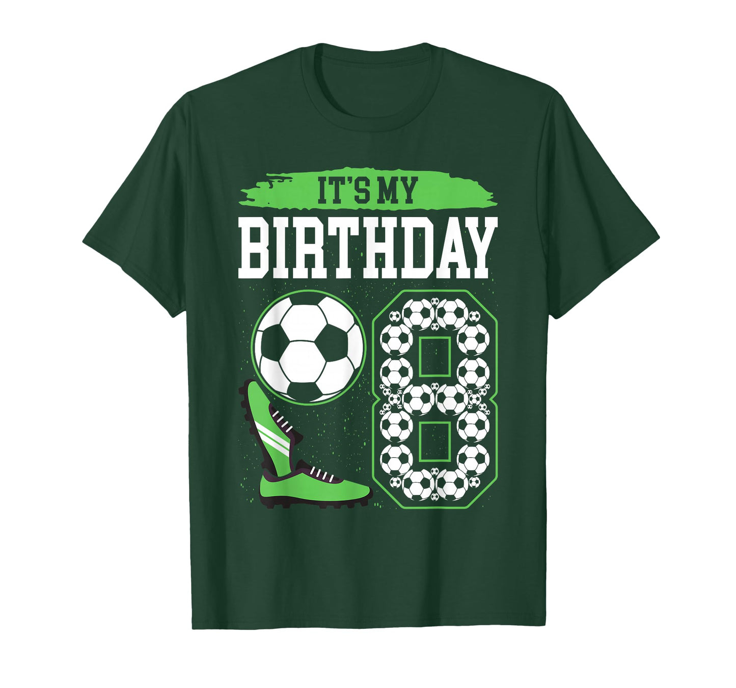 It's My 8th Soccer Birthday Party 8th Birthday Boy Soccer T-Shirt