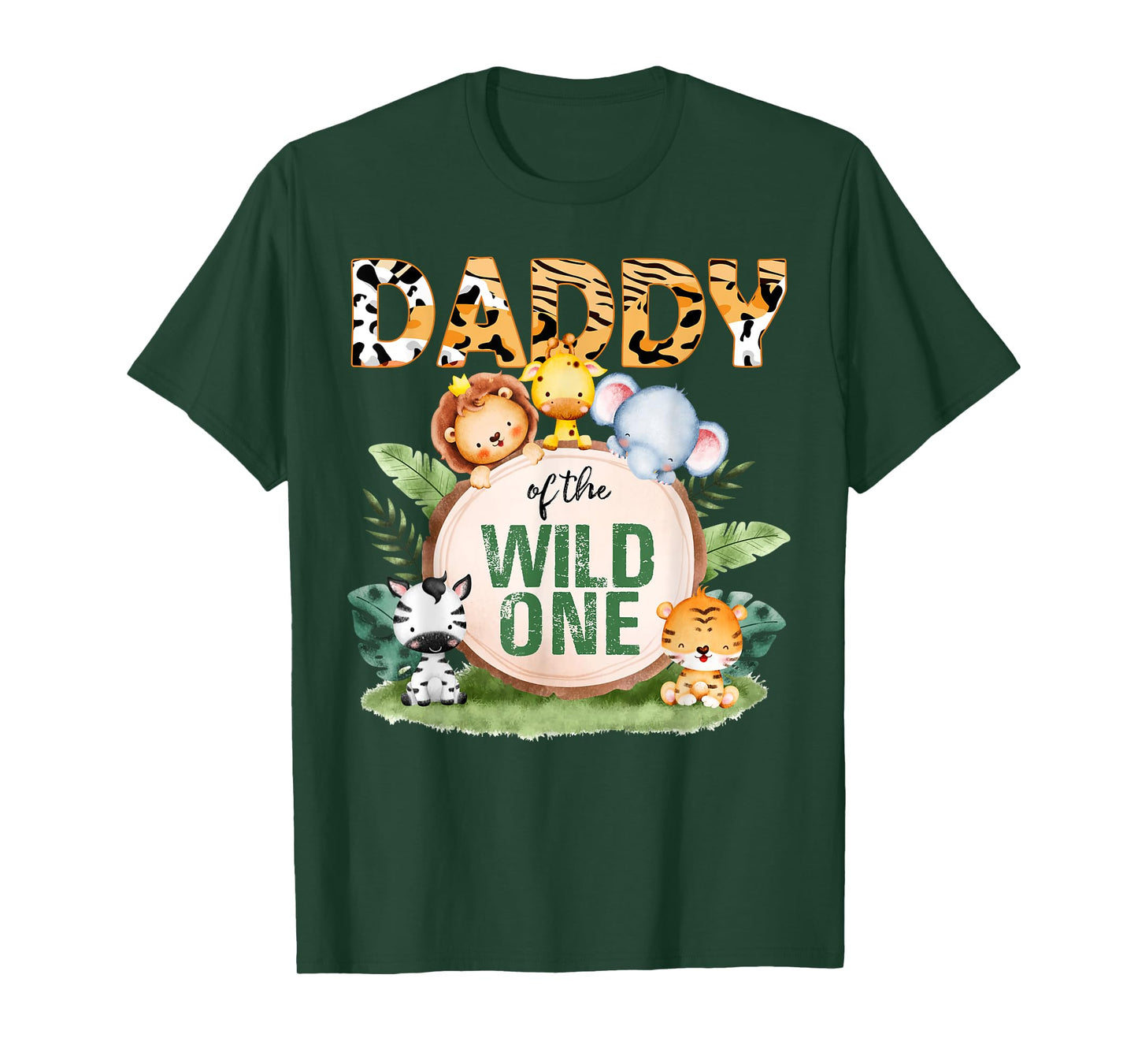 Daddy Of The Wild One 1st Birthday Safari Family Matching T-Shirt