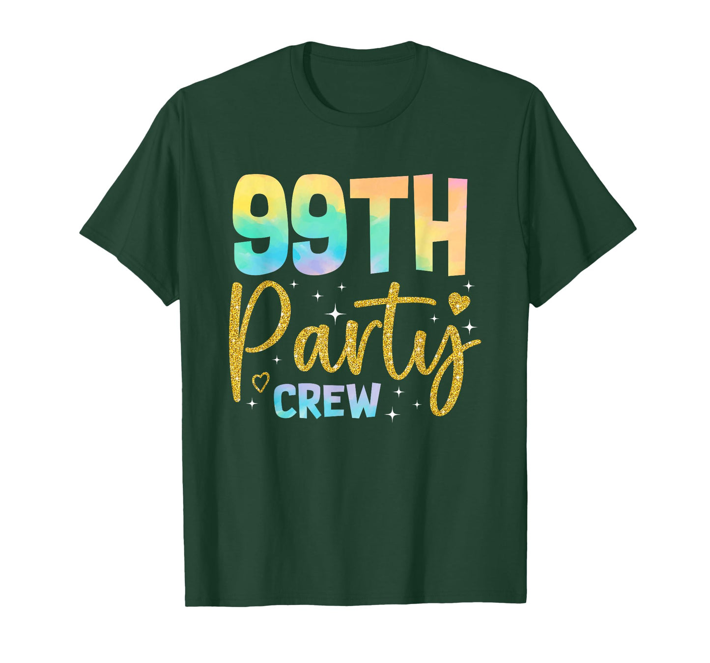 99th Party Crew 99 Years Old Birthday Party Family Matching T-Shirt