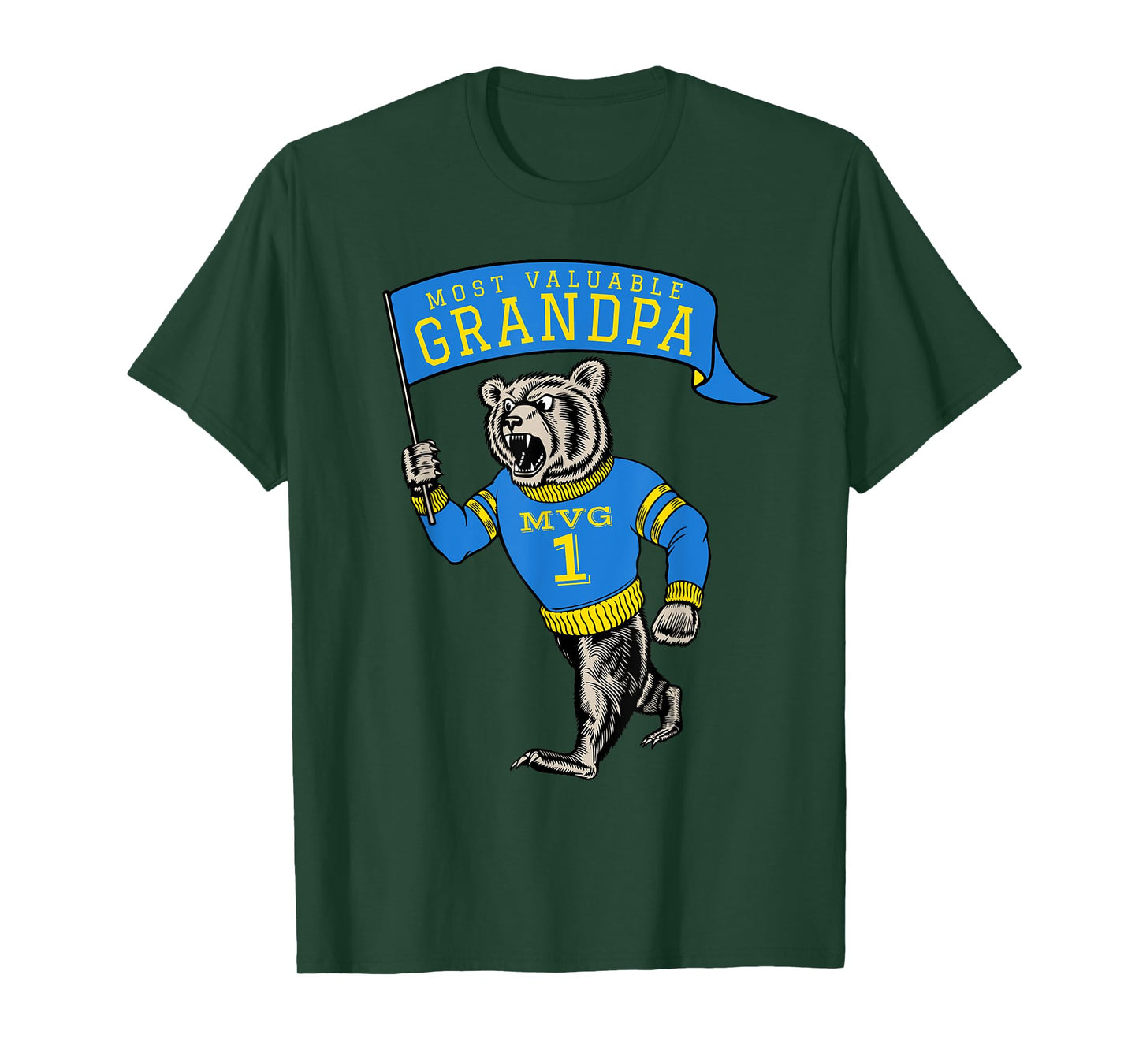 Funny Grandpa Most Valuable Number 1 Saying Grandfather T-Shirt