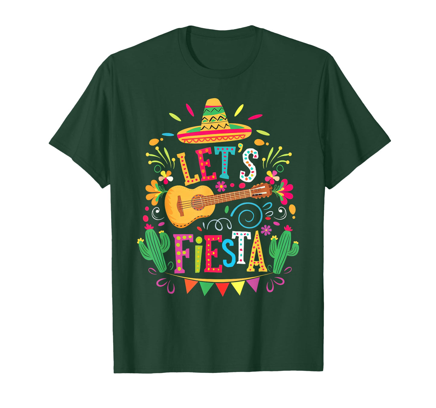 Lets Fiesta Mexican Family Fiesta Squad Cinco De Mayo Kid T-Shirt