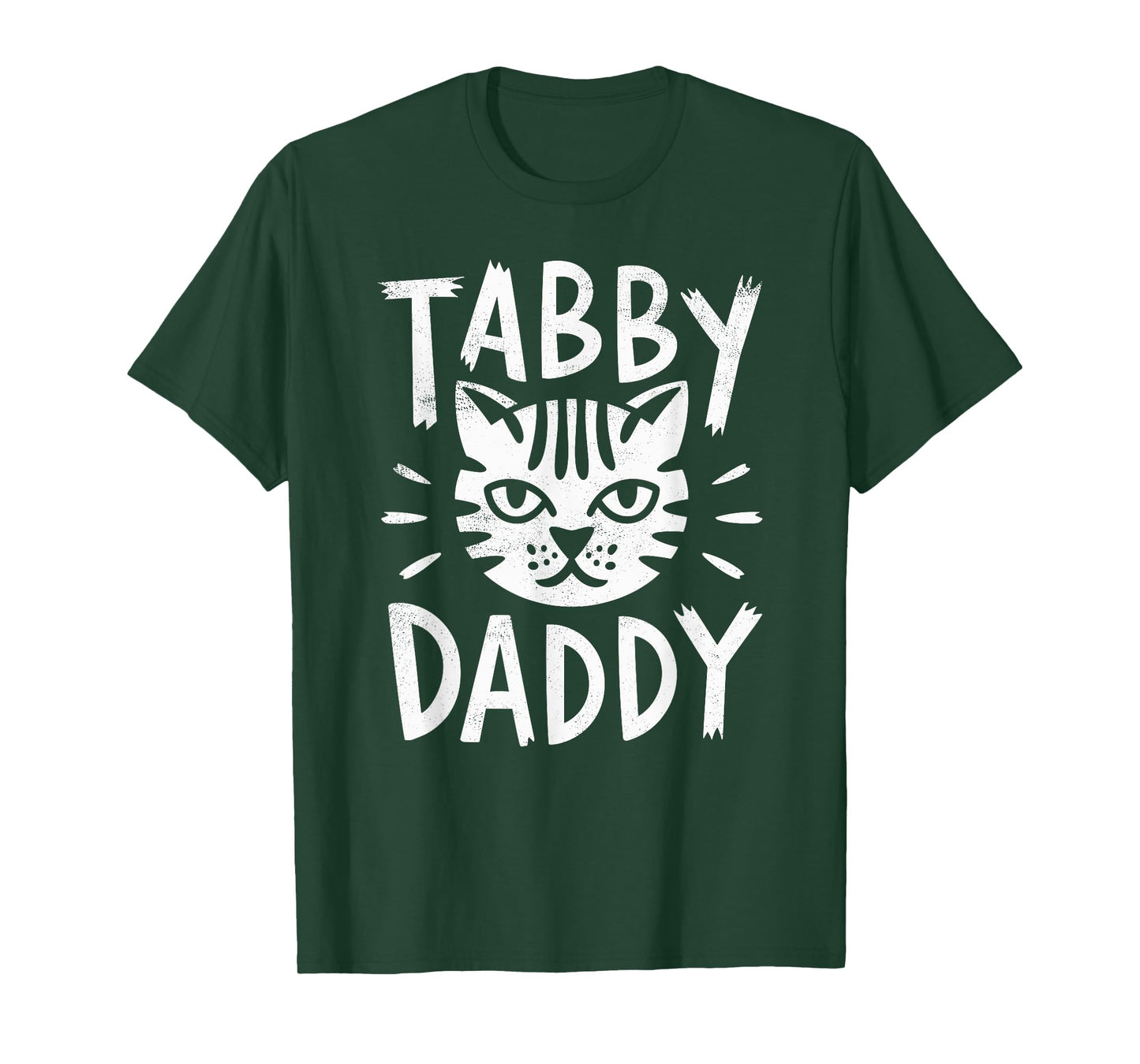 Tabby Cat Daddy Cat Dad Funny Tee Cats Lover Father Grandpa T-Shirt