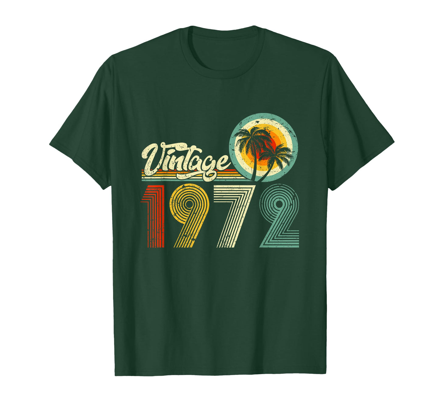 50 Year Old Gift Men Women Vintage 1972 50th Birthday Retro T-Shirt