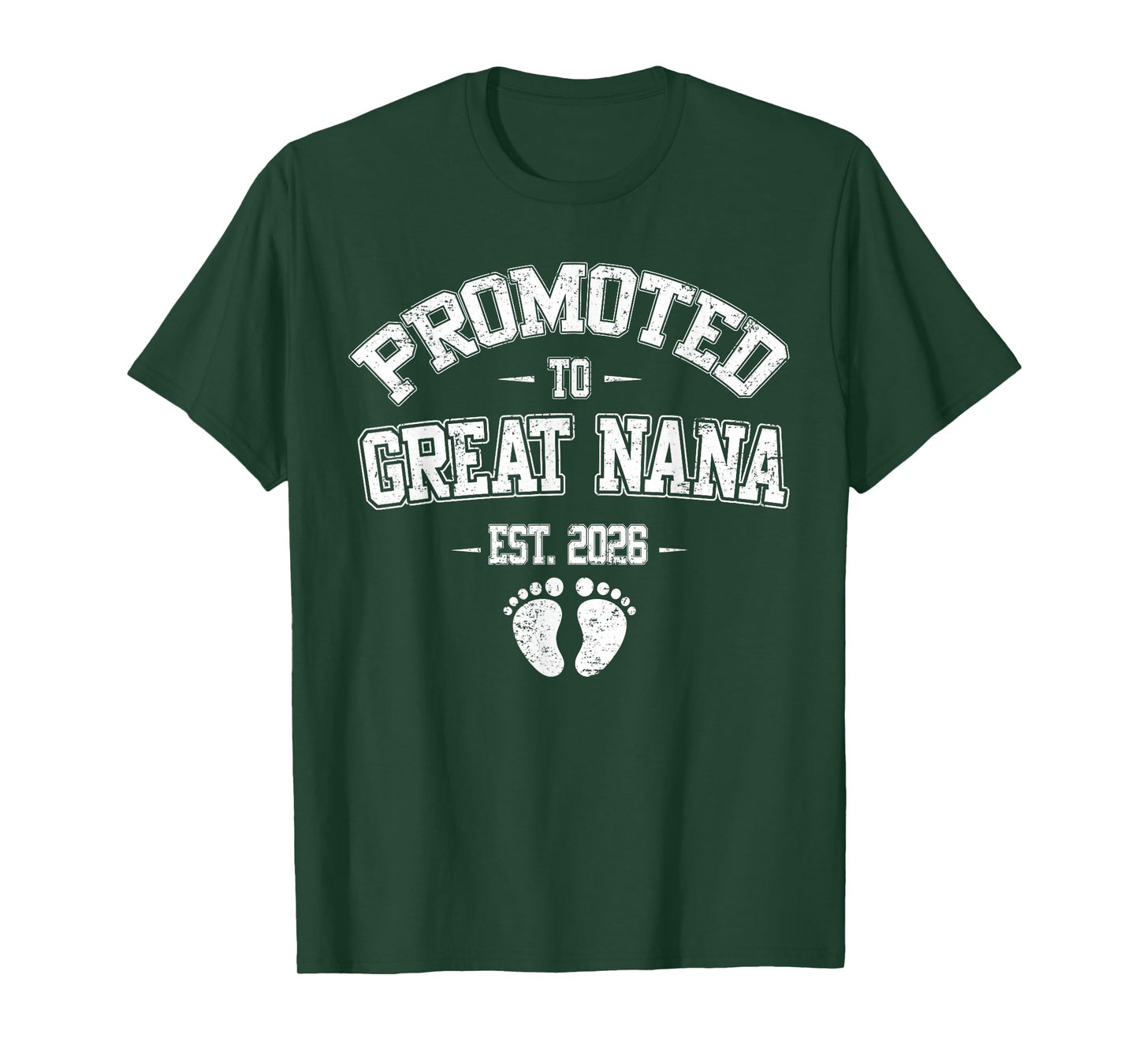 Promoted To Great Nana Est 2026 New Great Nana Fathers Day T-Shirt