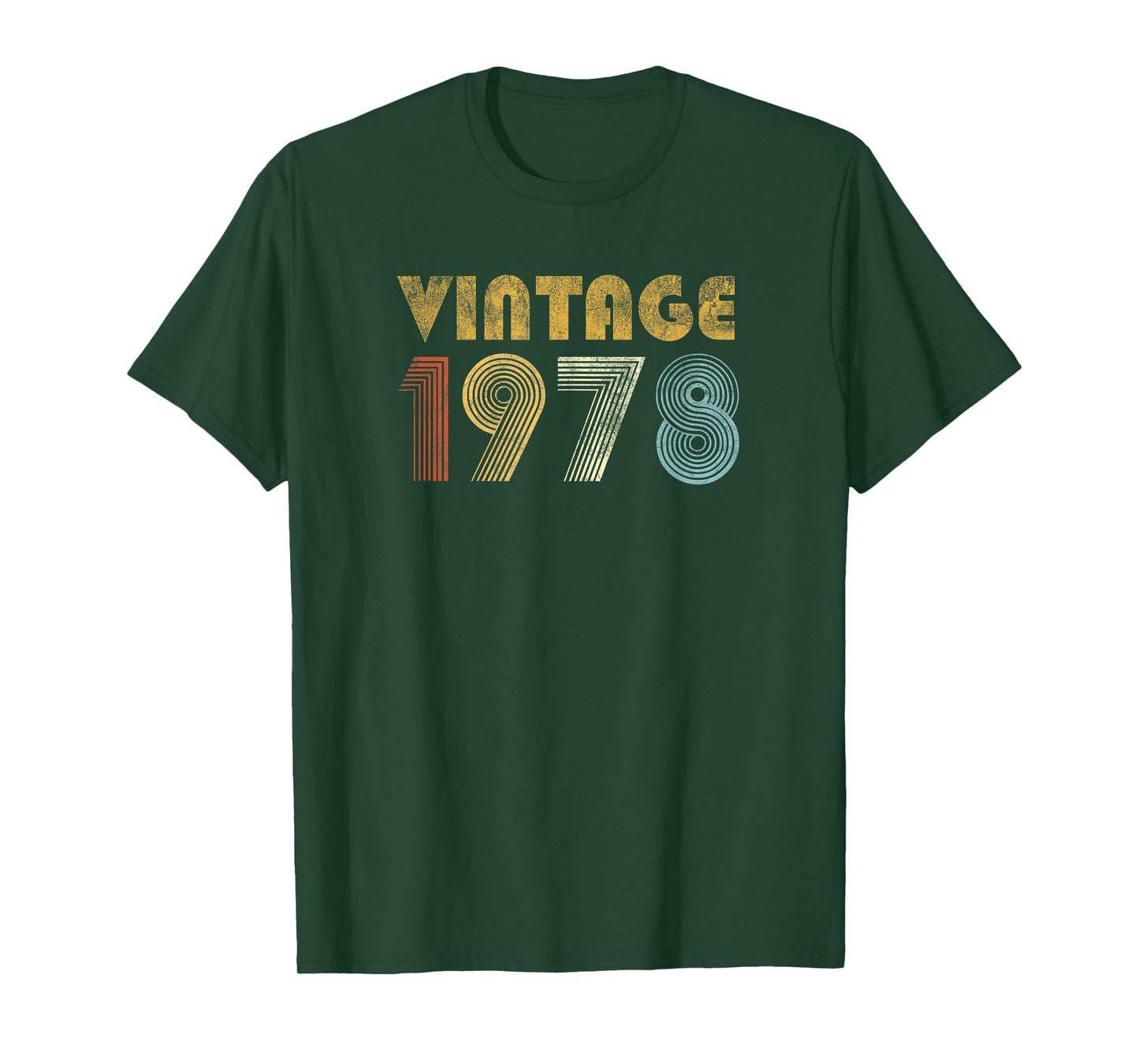Vintage 1978 70s Retro T-Shirt 47th Birthday Gift Men Women T-Shirt