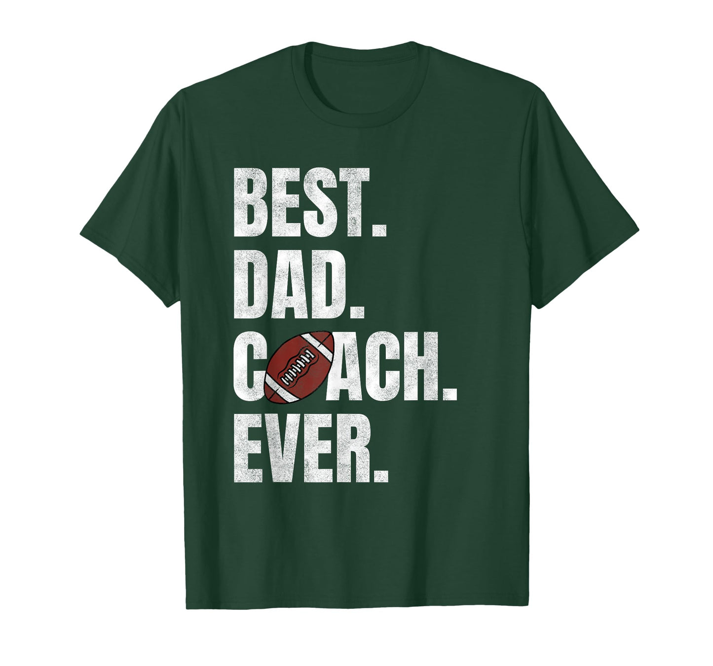 Best Dad Coach Ever Funny Football Tee for Sport Lovers T-Shirt