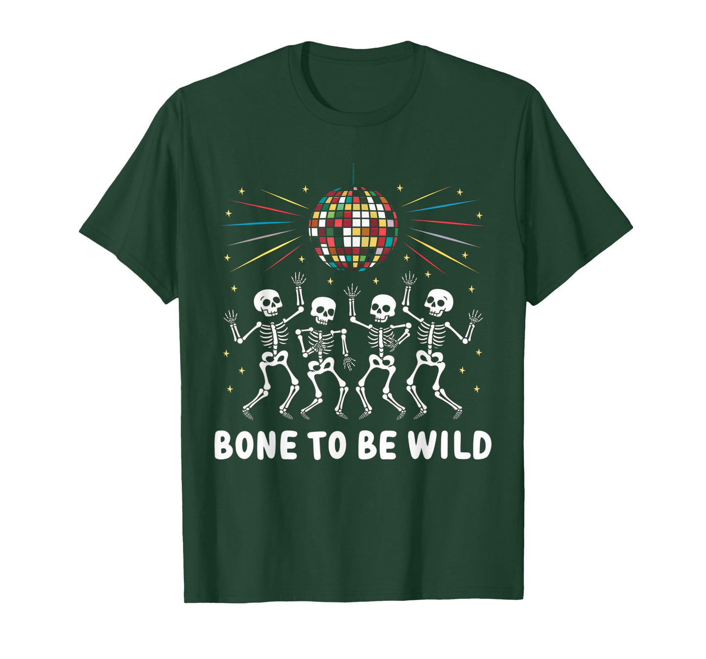 Bone To Be Wild Shirt Vintage 80's Disco Skeleton Halloween T-Shirt