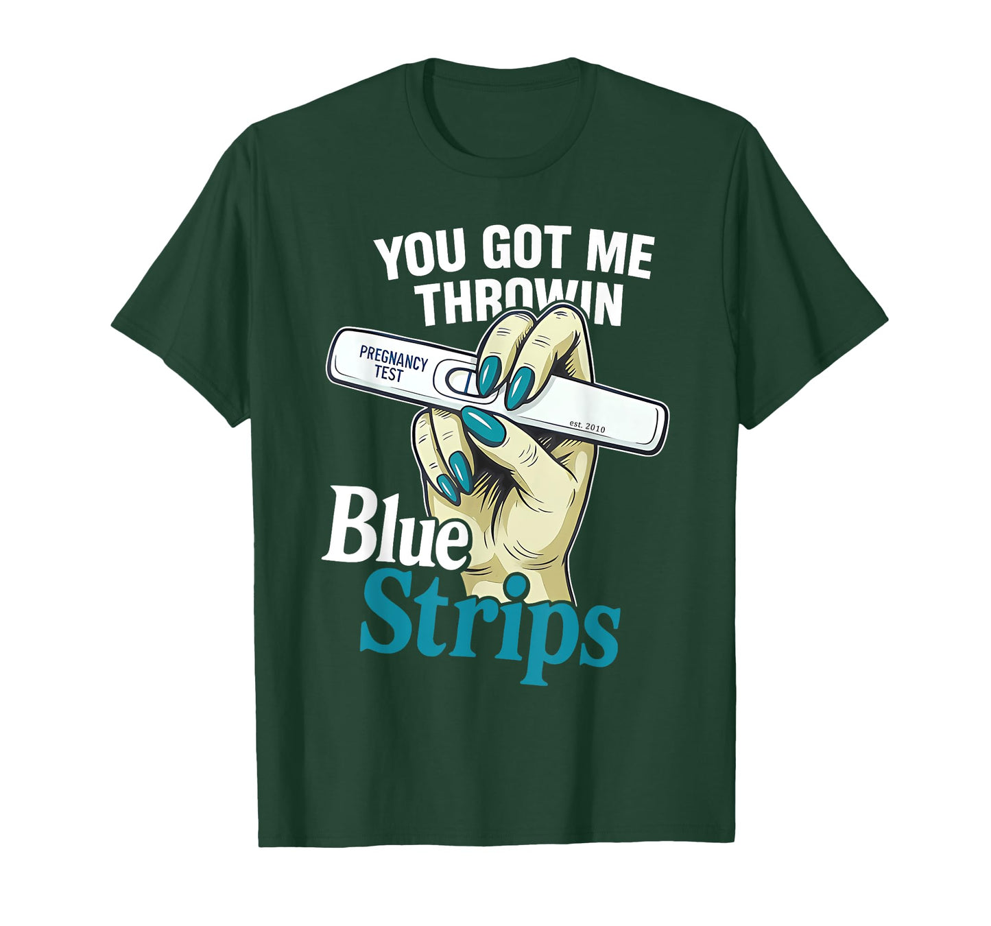 Funny You Got Me Throwin Blue Strips Quote T-Shirt