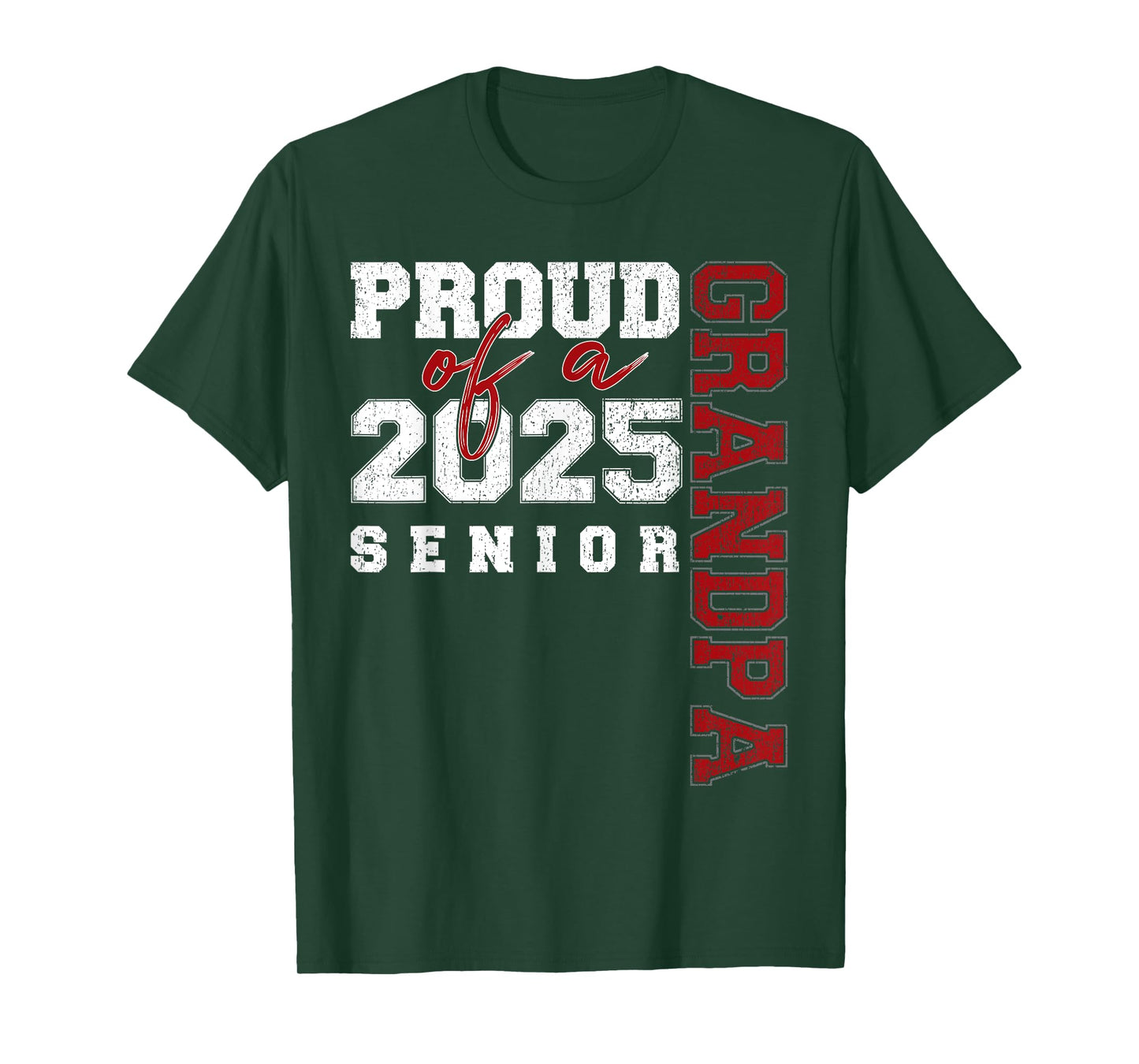 Proud Grandpa Of A Class Of 2025 Senior Graduation 25 T-Shirt