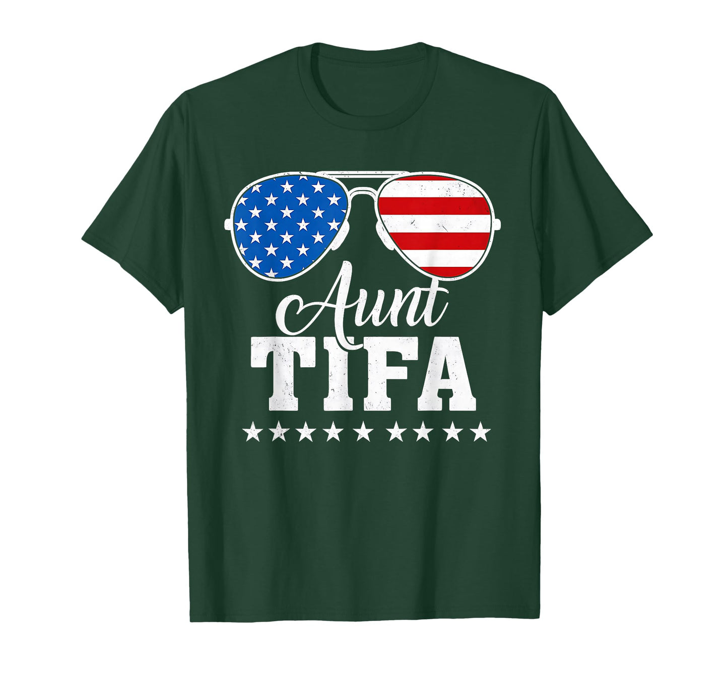 Aunt Tifa Patriotic Sunglasses T-Shirt