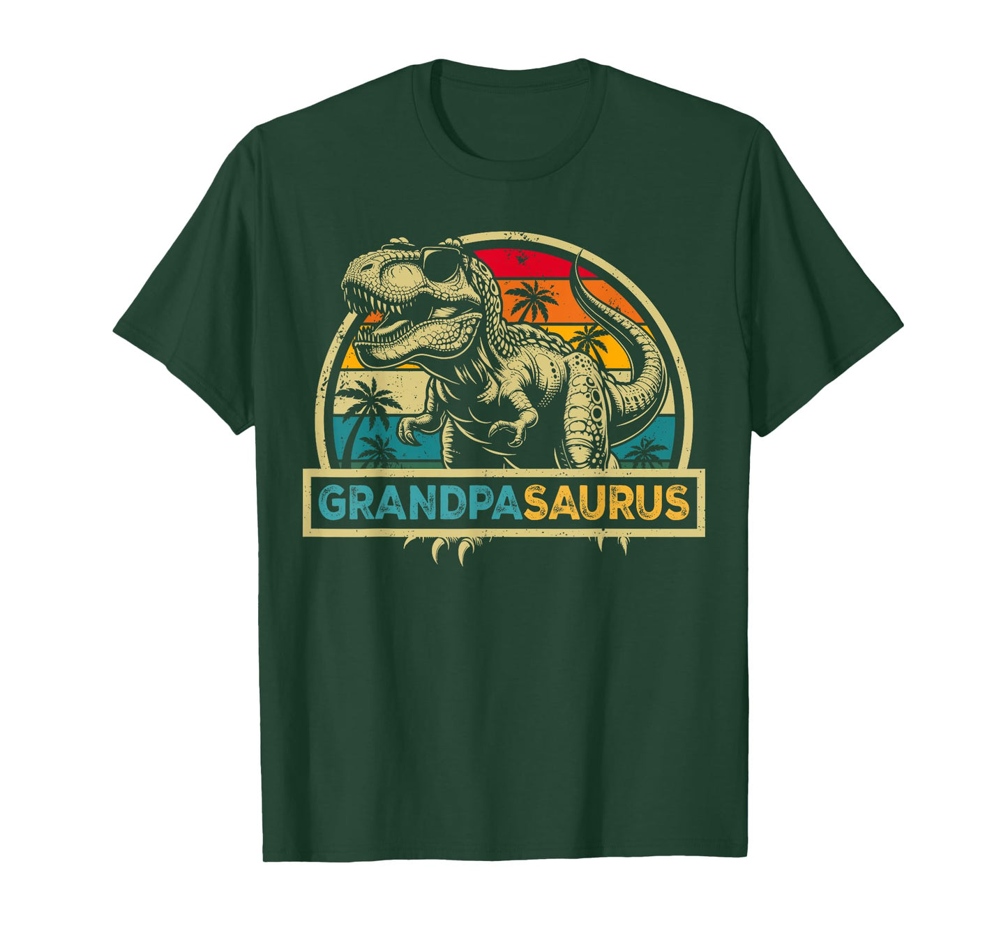 Grandpasaurus T Rex Dinosaur Grandpa Saurus Family Matching T-Shirt