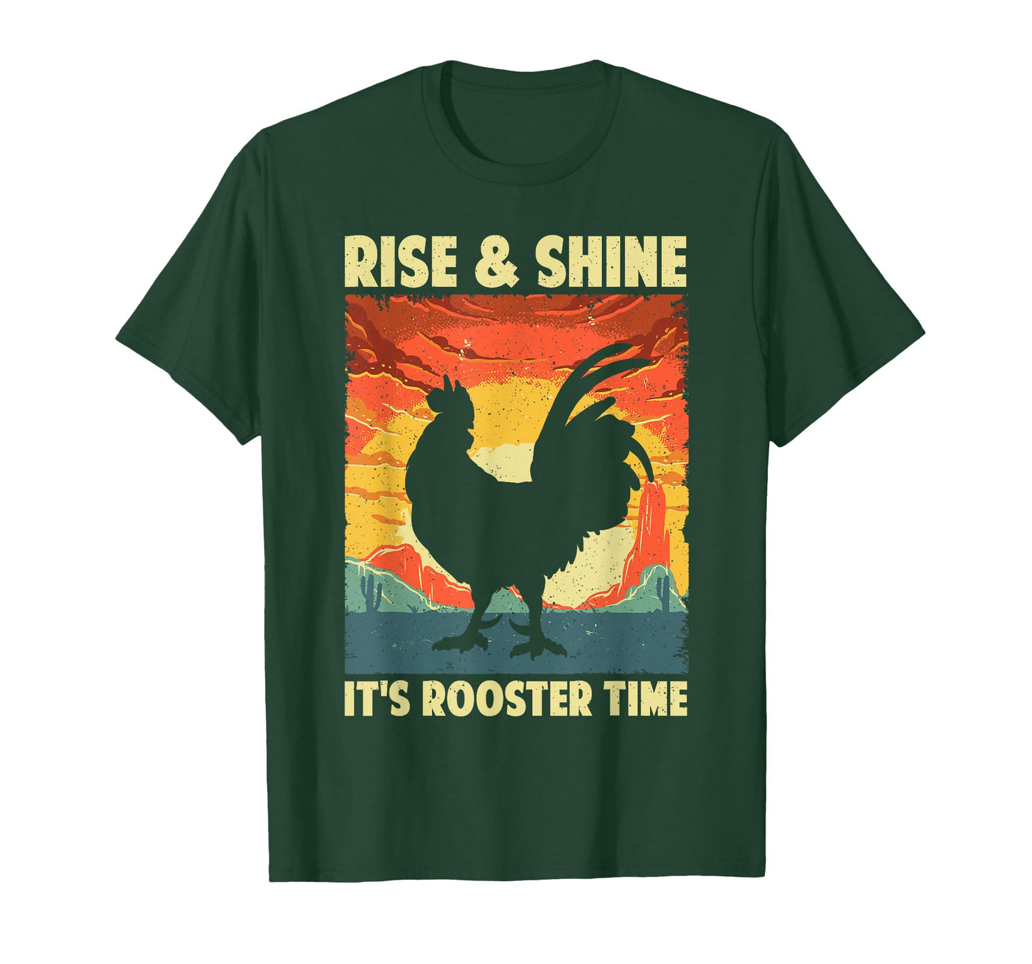 Funny Chicken Rooster Design For Men Women Rooster Lover T-Shirt