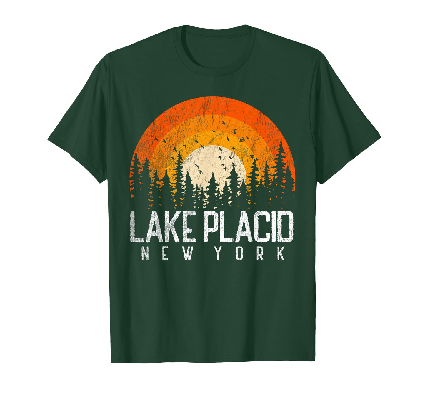 Lake Placid New York NY Shirt Retro Vintage 70s 80s 90s Gift T-Shirt