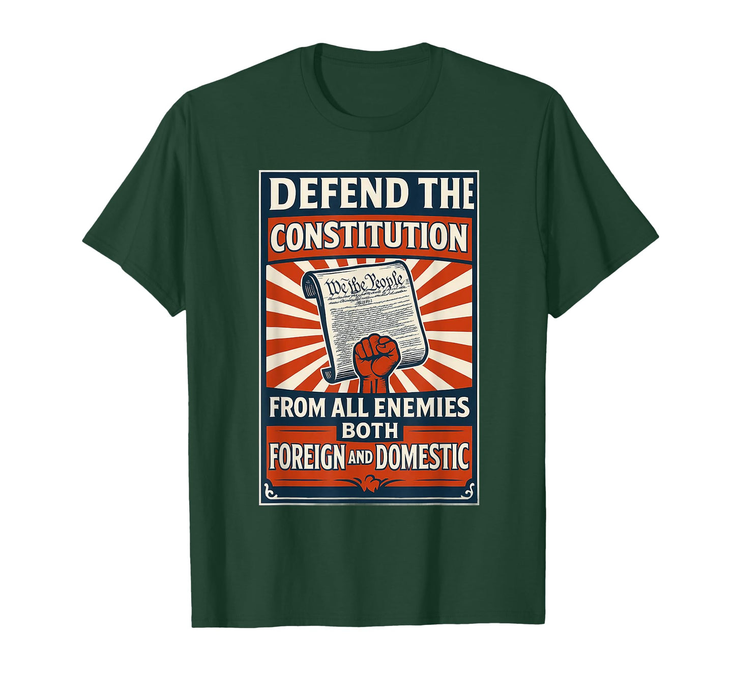 Defend The Constitution From All Enemies Both T-Shirt