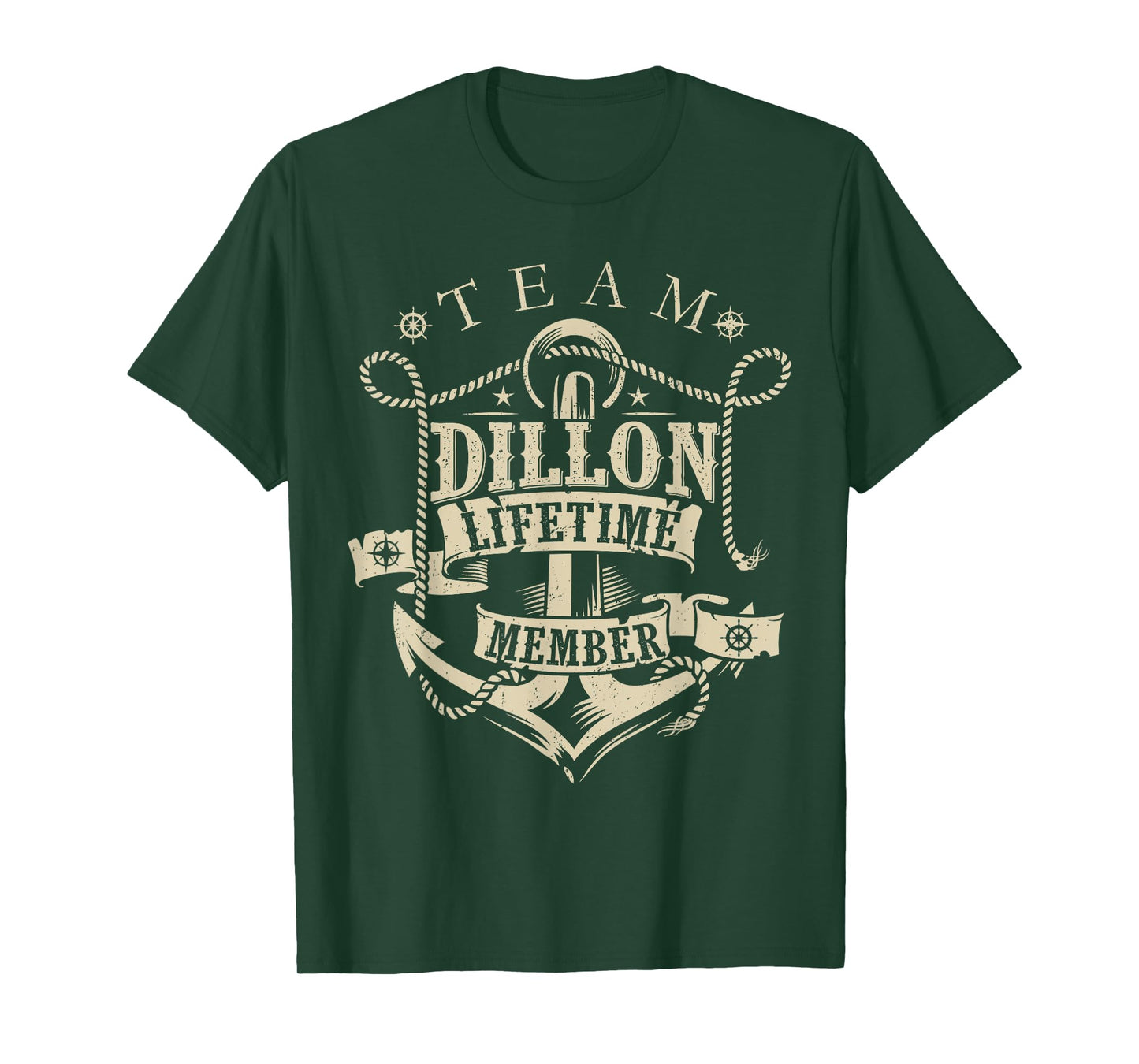 Team DILLON Lifetime Member Vintage DILLON Family Name T-Shirt
