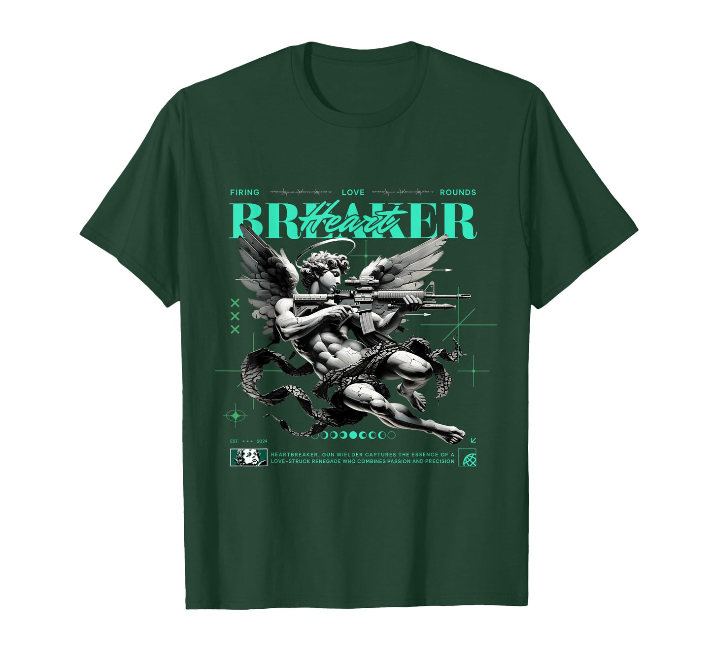 Heart Breaker Black Green Glow 3s Matching Tee For Men Women T-Shirt
