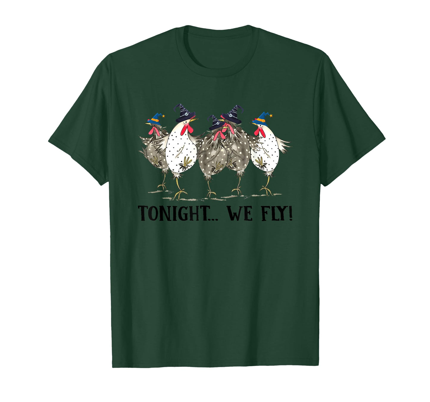Chicken Tonight We Fly Halloween T-Shirt