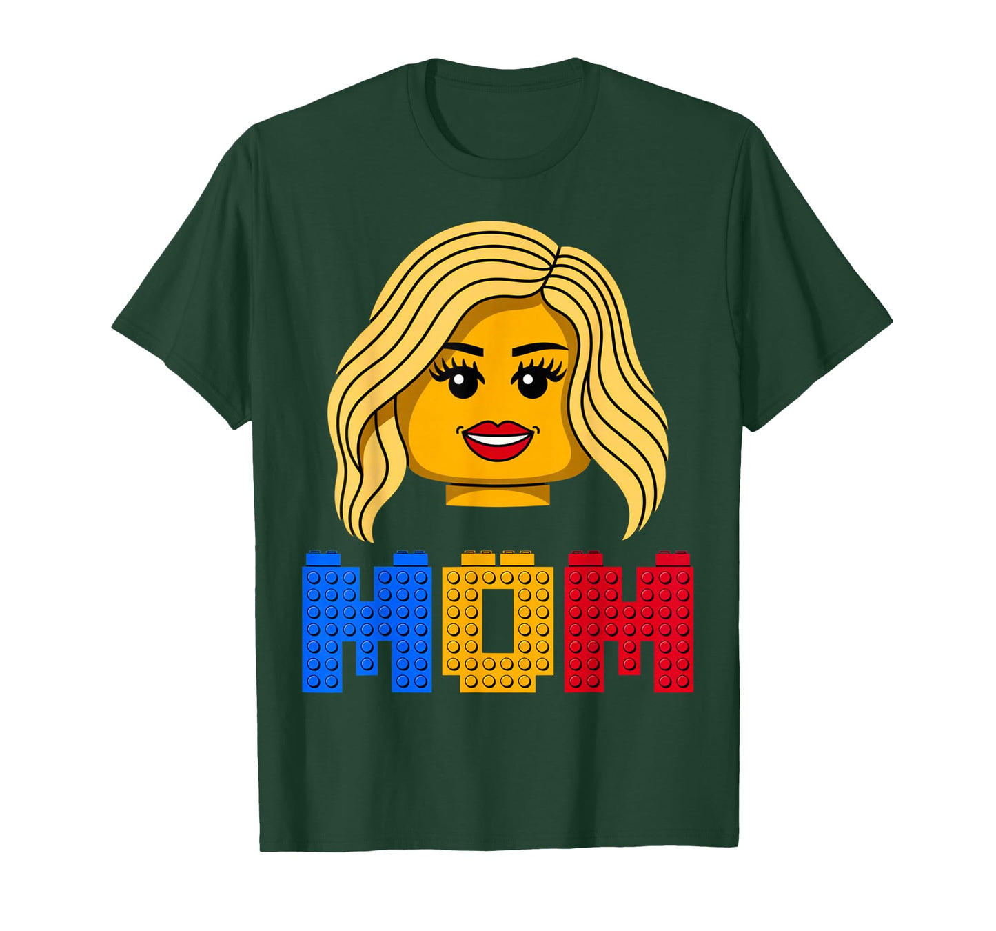 Family Mom Master Builder Building Bricks Blocks Mothers Day T-Shirt