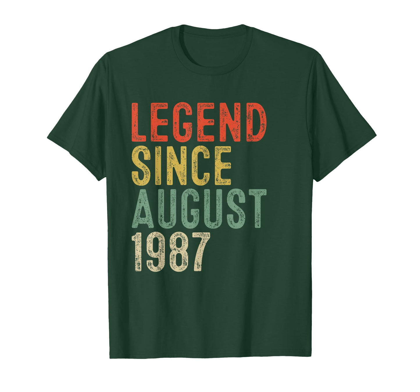 Legend Since August 1987 38th Birthday Gifts 38 Year Old T-Shirt
