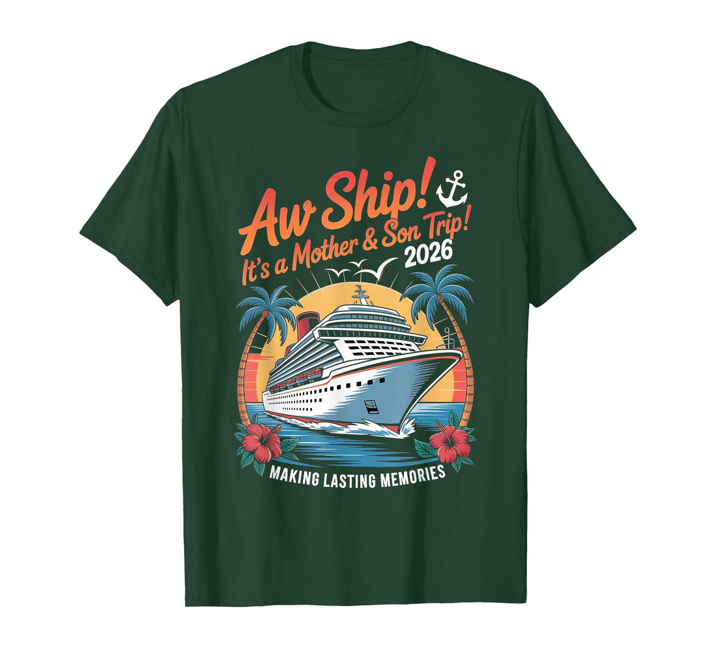 Mother Son Cruise 2026 Vacation Matching Family Trip Group T-Shirt