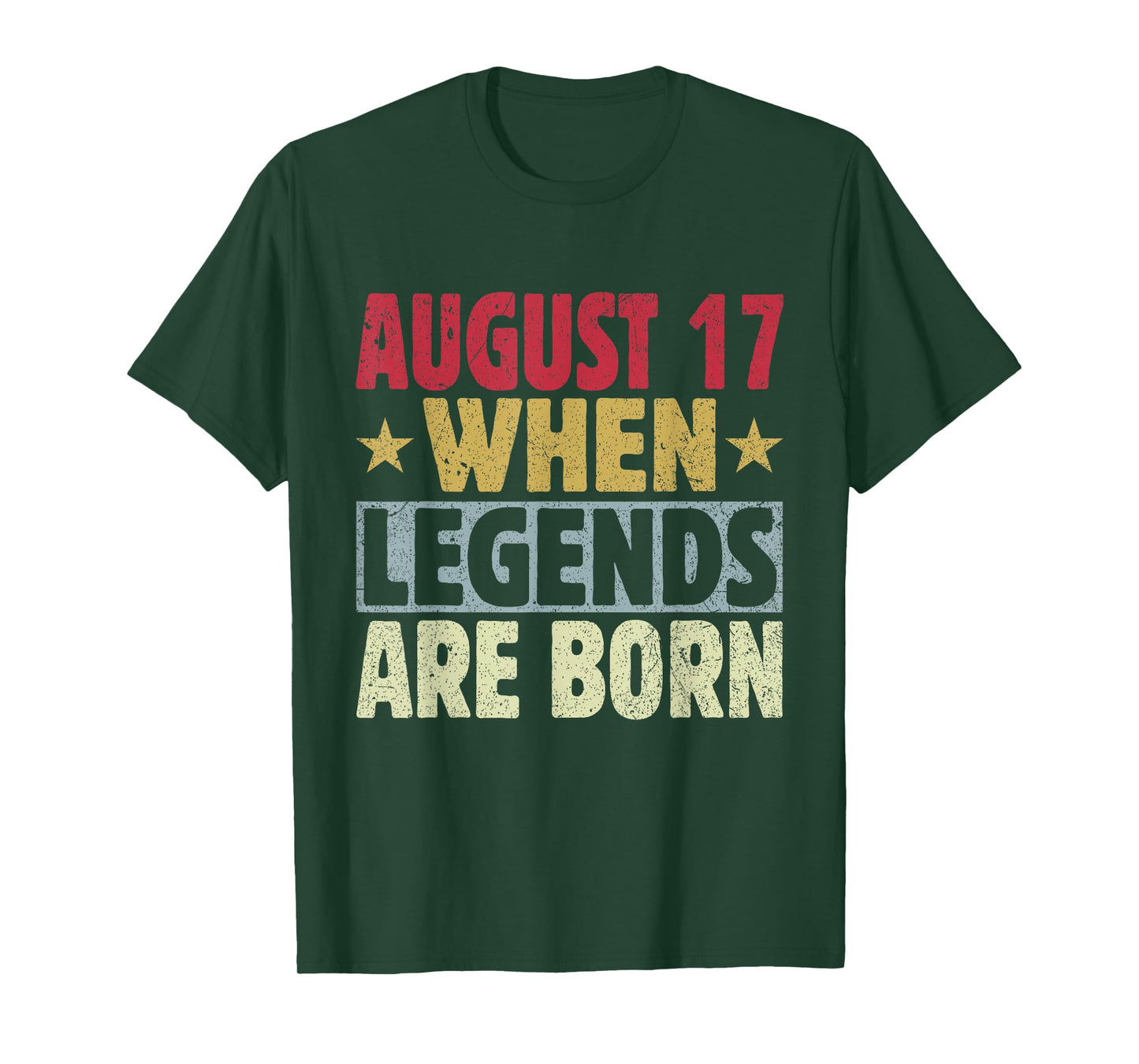 2024 17th Of August Birthday - August 17 Birthday T-Shirt